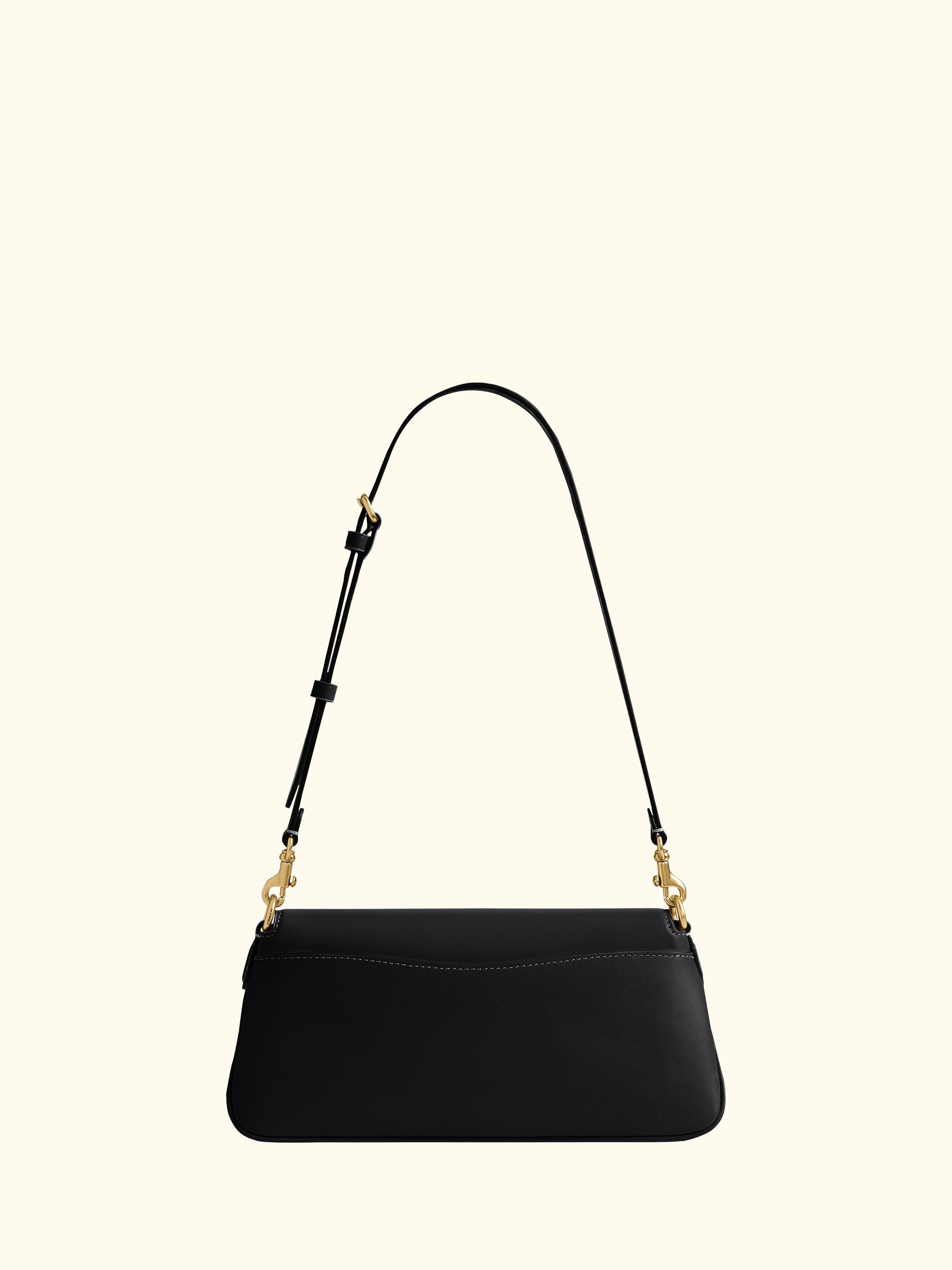 Jet Leather Shoulder Bag