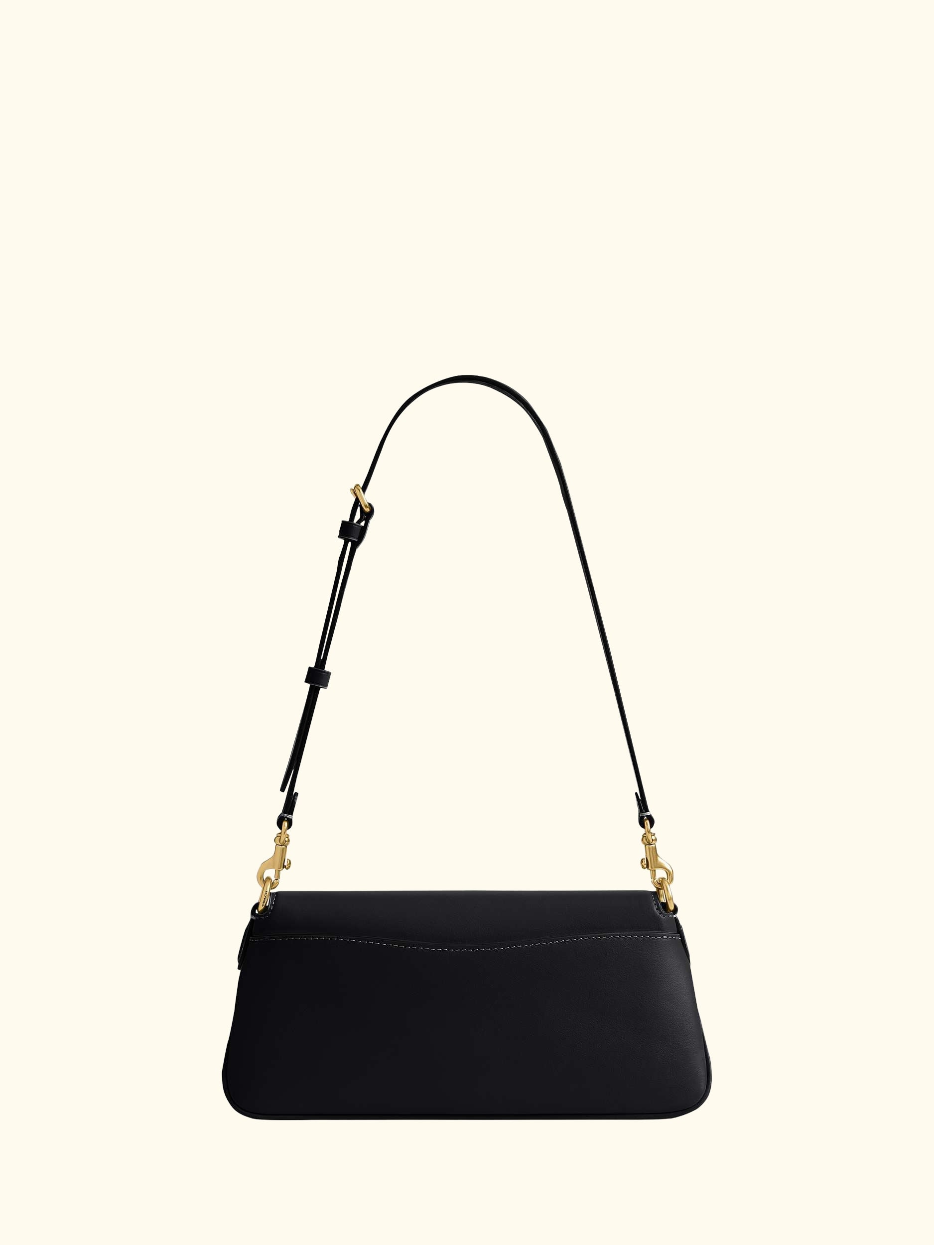 Jet Leather Shoulder Bag