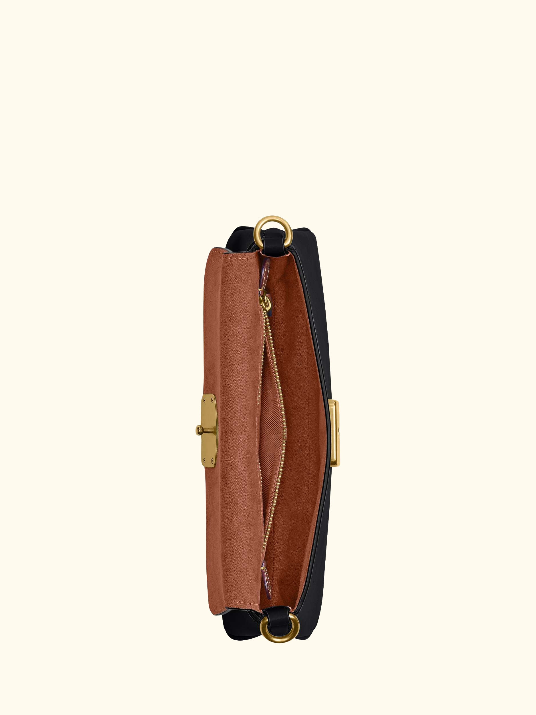 Jet Leather Shoulder Bag