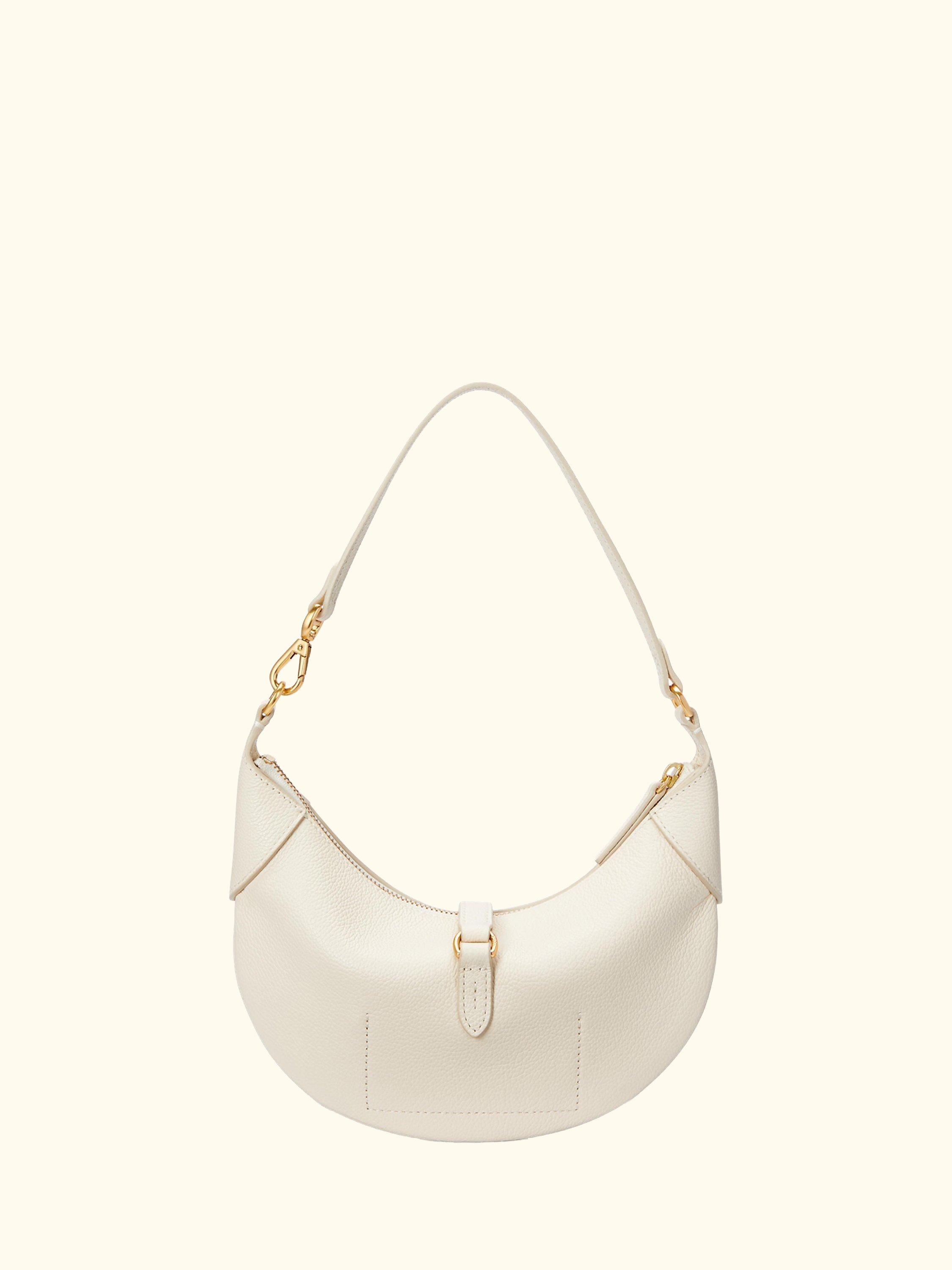 Polo Ralph Lauren Polo ID Mini Leather Shoulder Bag, White