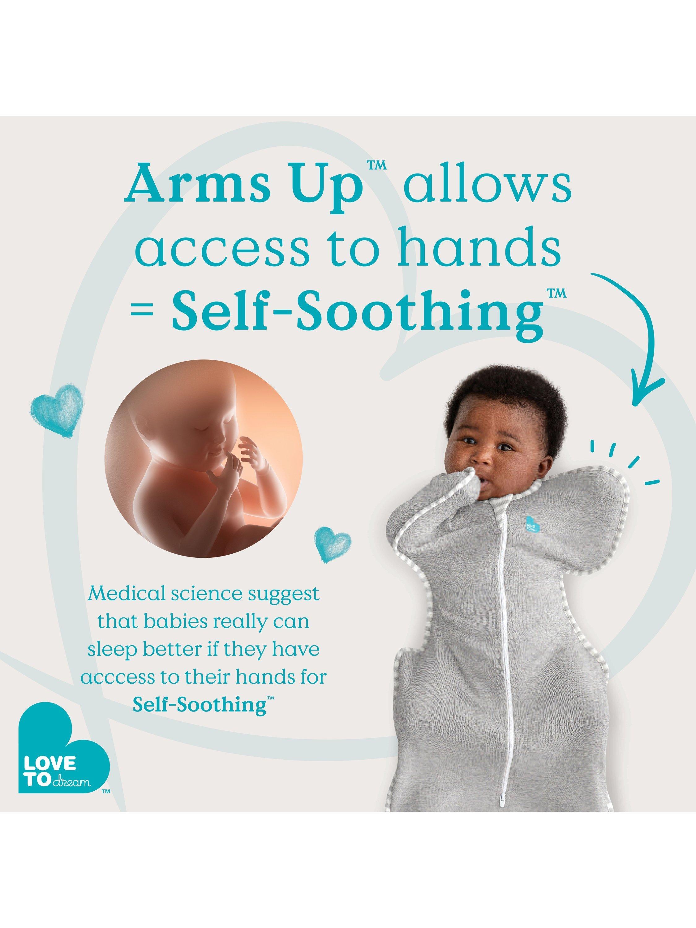 Swaddle Up, Organic Cotton & Merino Wool, Transition Baby Sleeping Bag, 2.5 Tog Charcoal