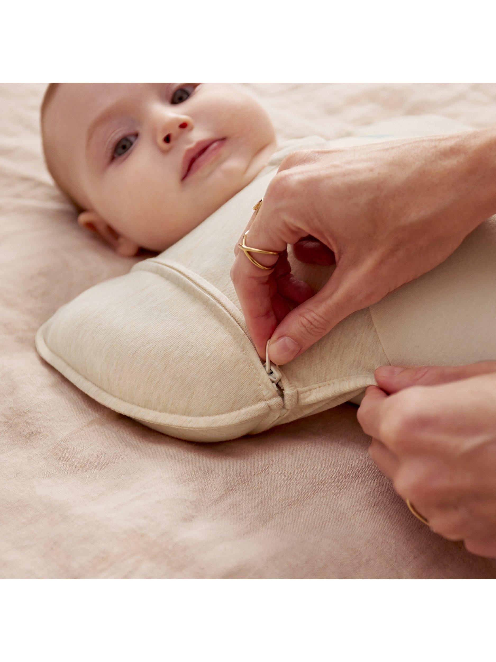 All Seasons Swaddle Up Transition Baby Sleeping Bag, 1.5 Tog, Cloud White