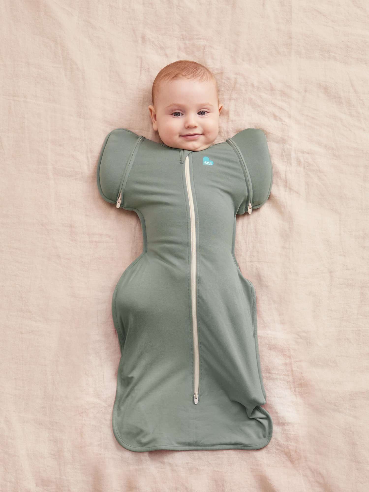 Swaddle Up Transition Baby Sleeping Bag, 1.0 Tog, Olive
