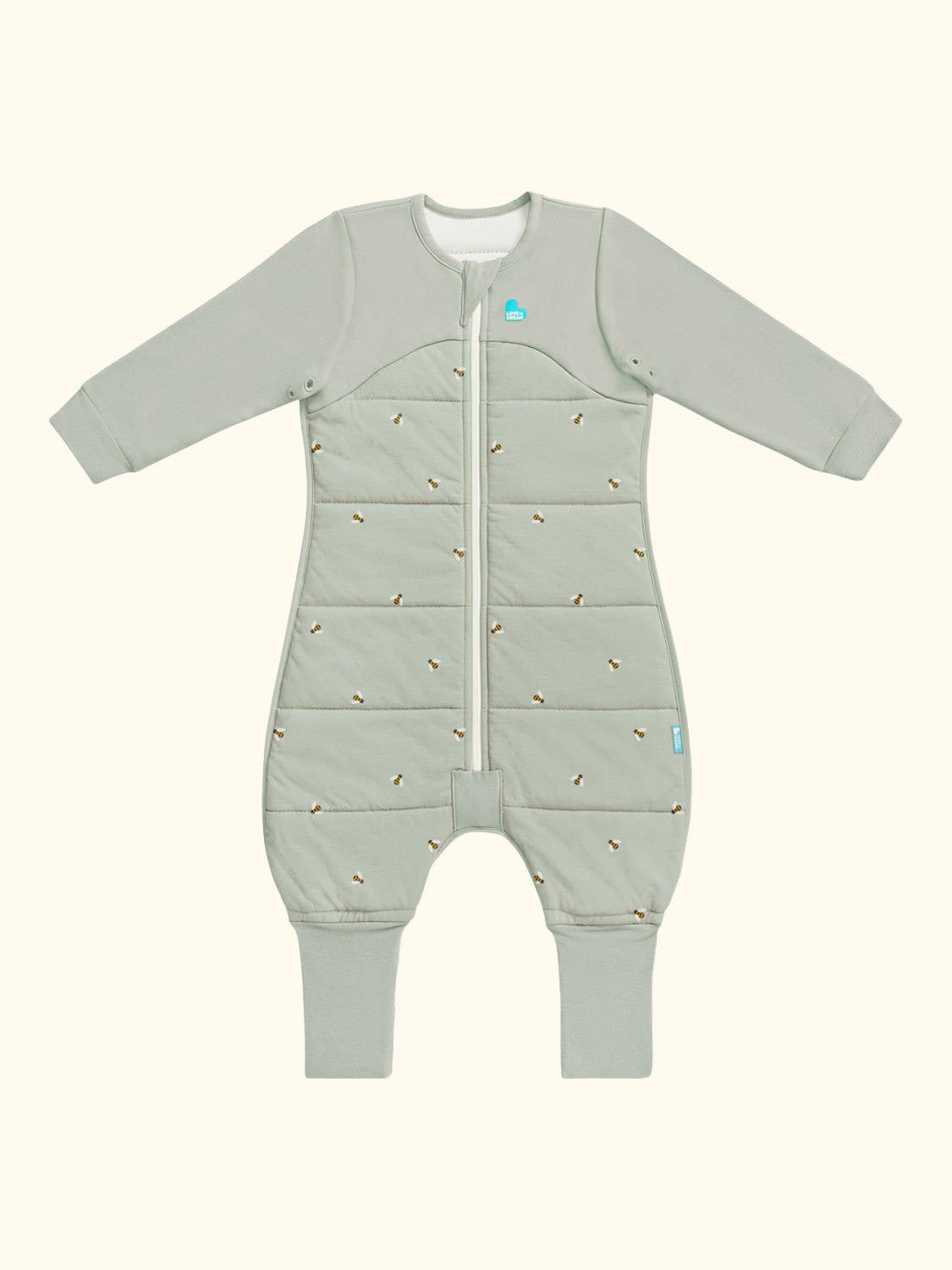 Sleep Suit Baby Sleeping Bag, 2.5 Tog, Bee's Olive