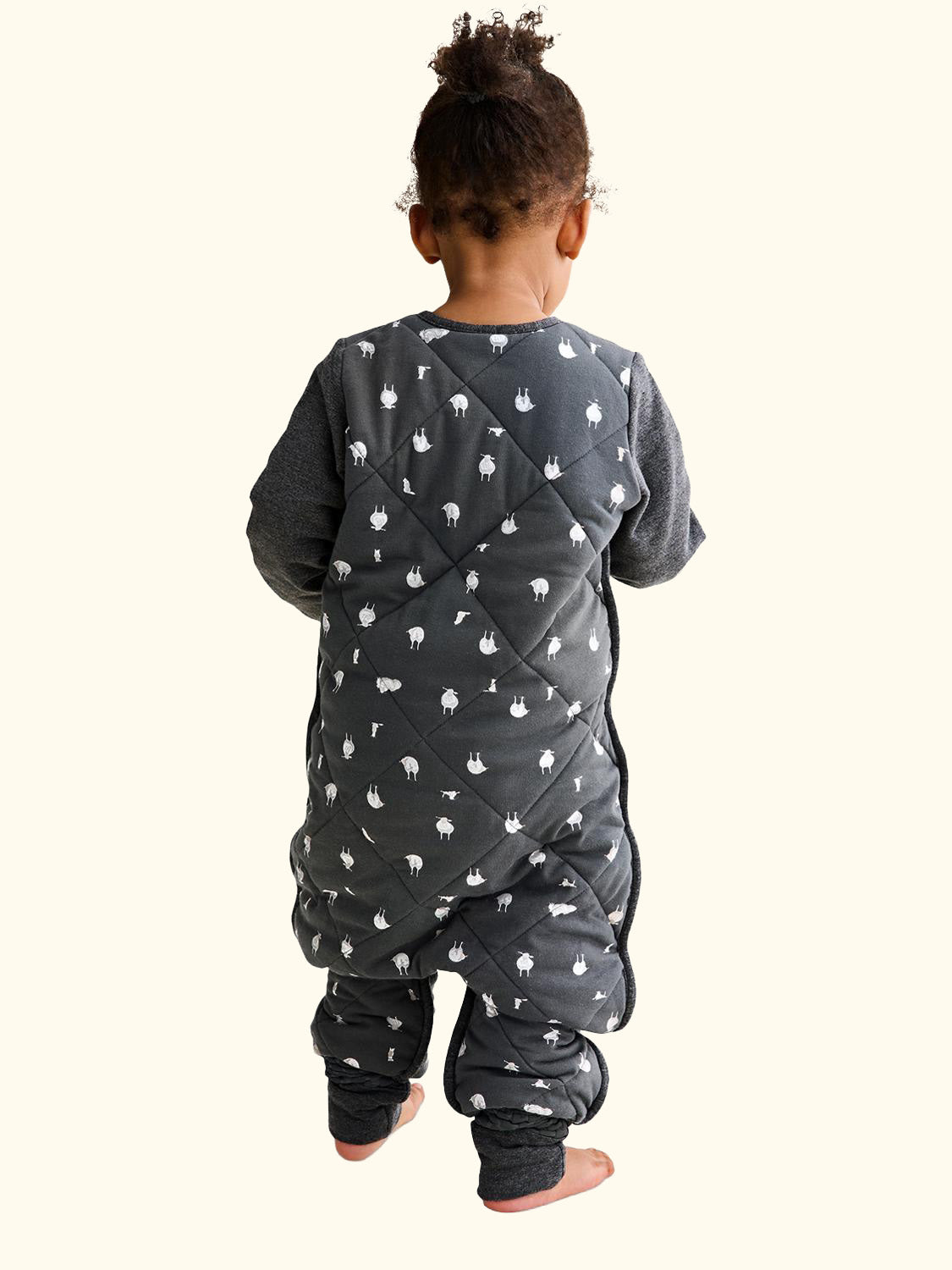 Organic Cotton & Merino Wool, Sleep Suit, 2.5 Tog, Charcoal