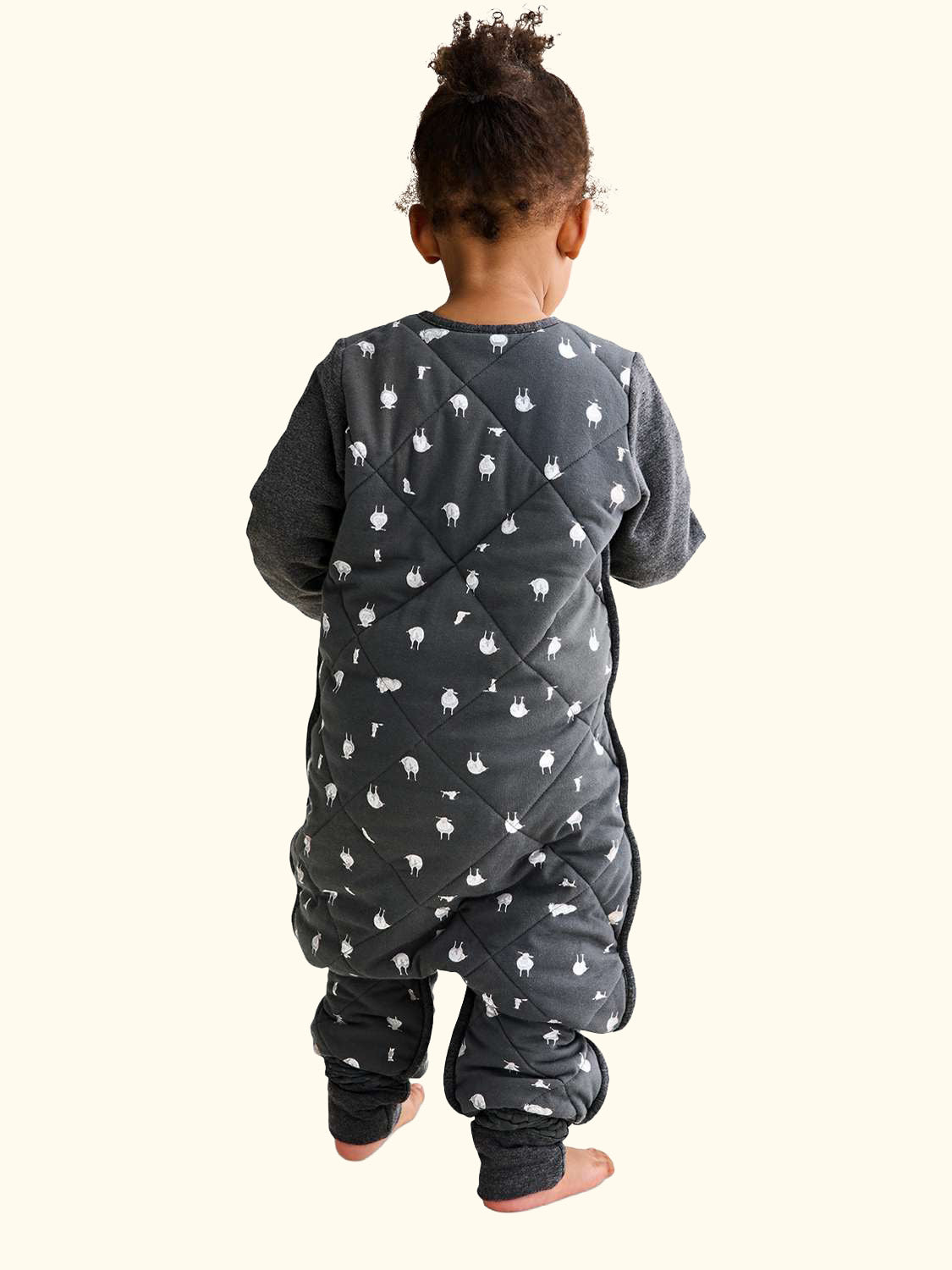 Organic Cotton & Merino Wool, Sleep Suit, 2.5 Tog, Charcoal