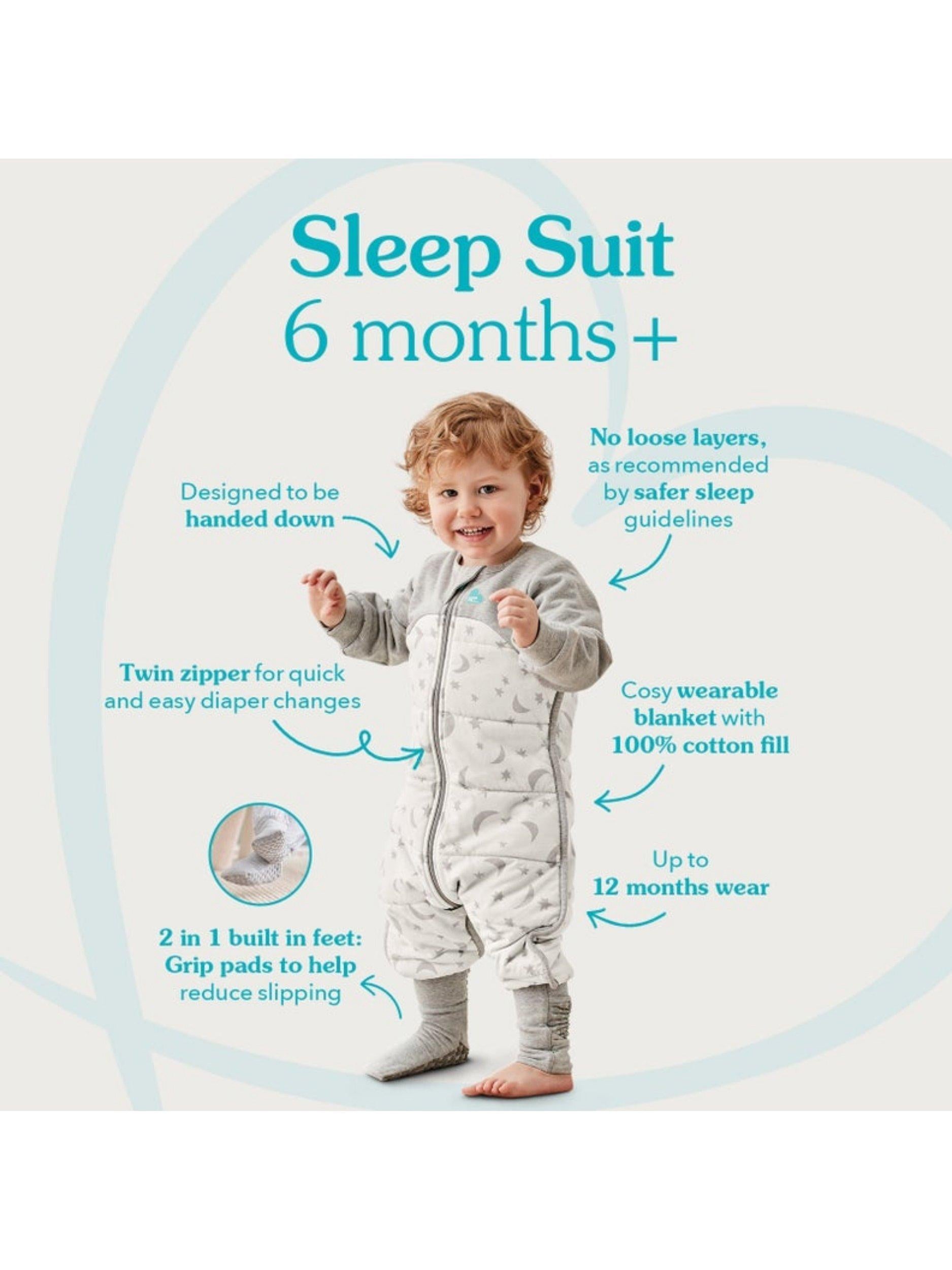 All Seasons Baby Sleep Suit, 1.5 Tog, Olive