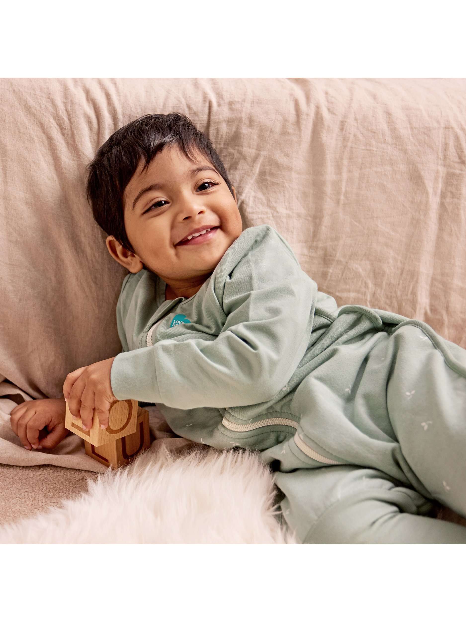 All Seasons Baby Sleep Suit, 1.5 Tog, Olive