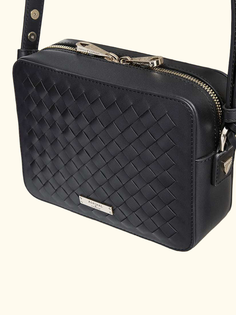 Leather Camera Crossbody Bag