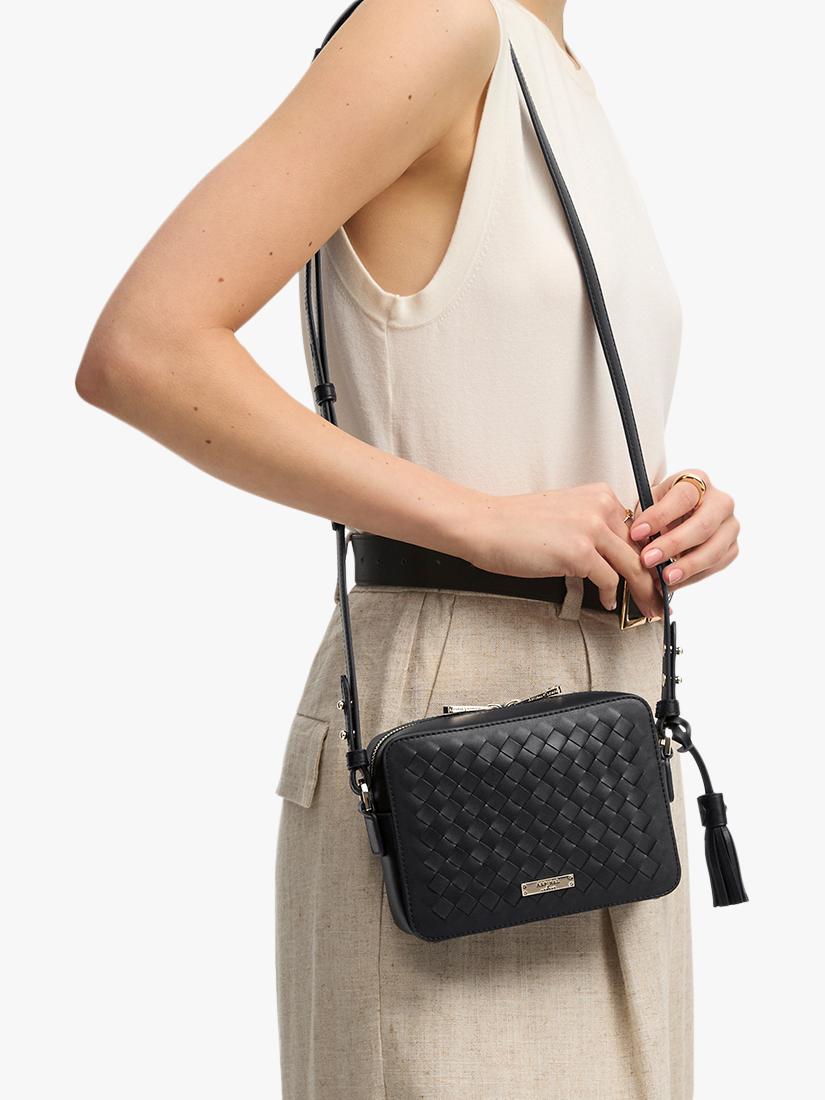 Leather Camera Crossbody Bag