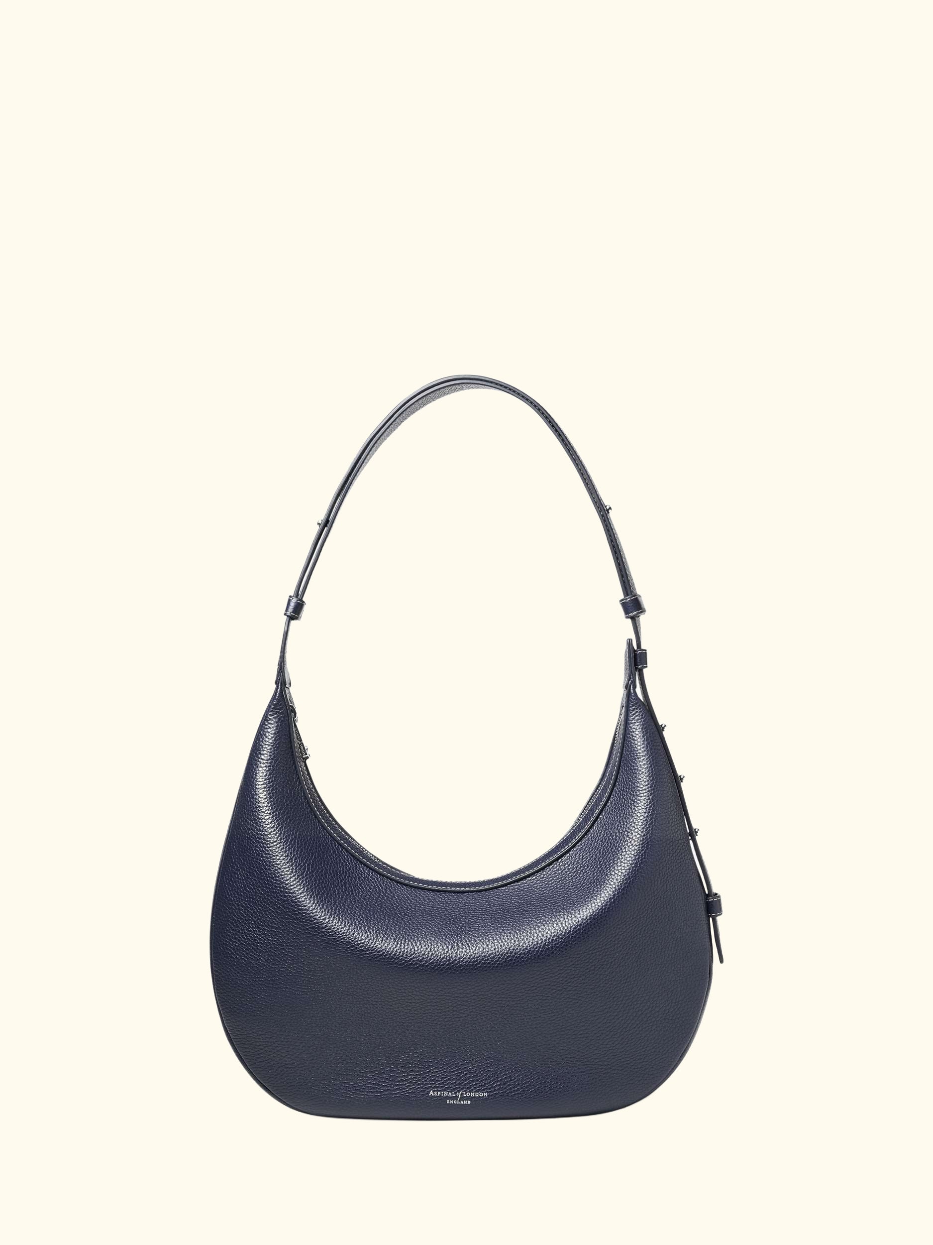 Hudson Leather Slouchy Crescent Bag