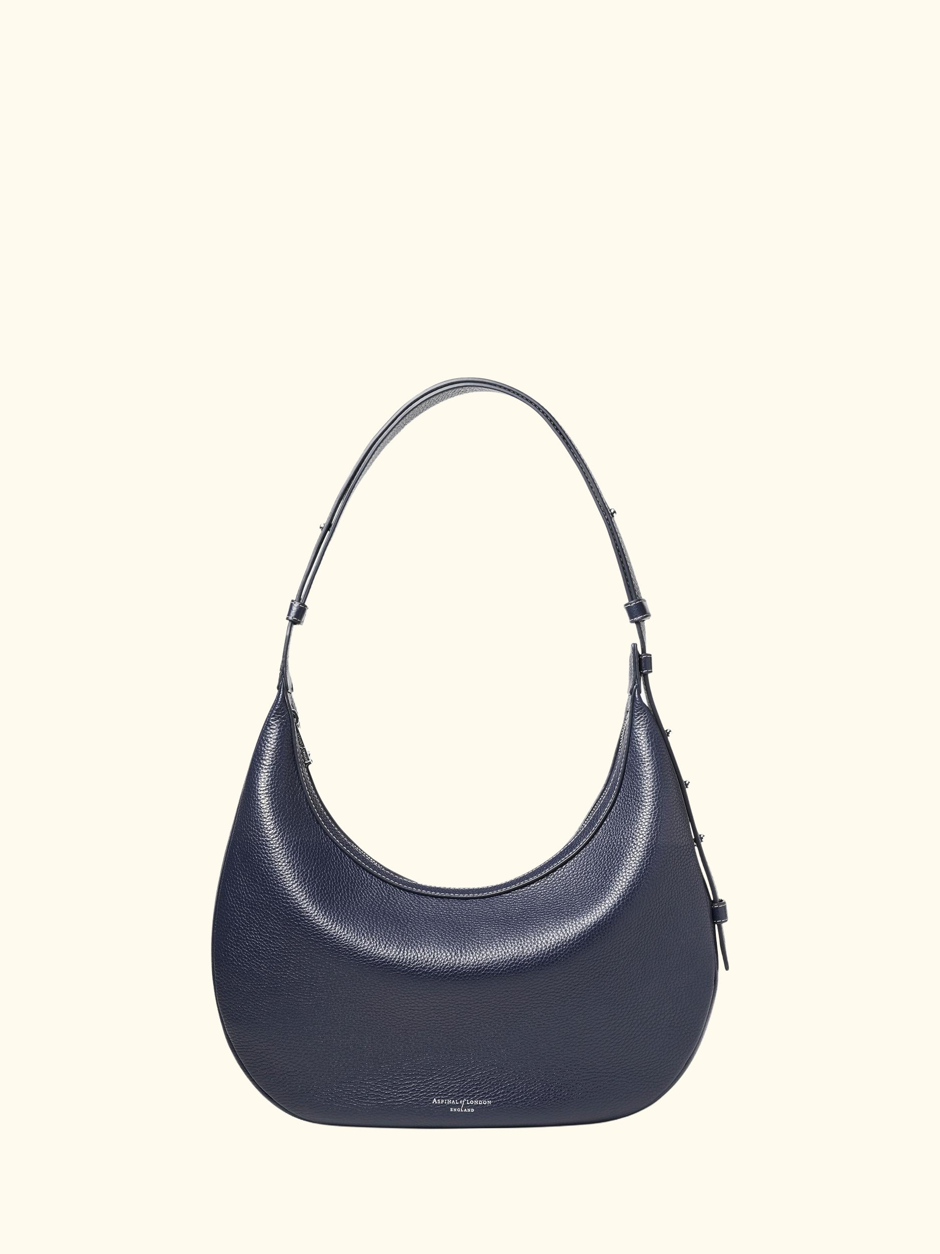 Hudson Leather Slouchy Crescent Bag