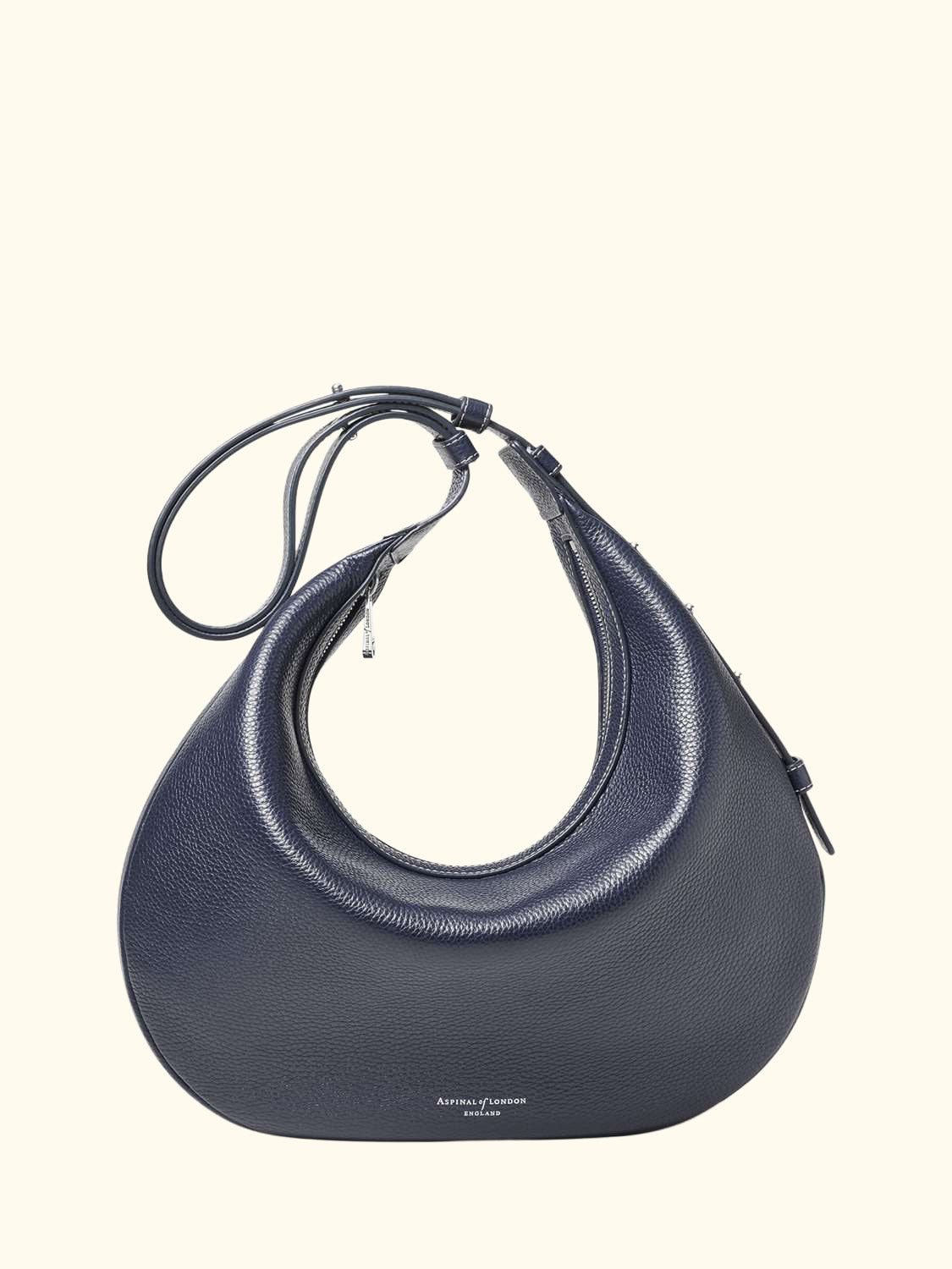 Hudson Leather Slouchy Crescent Bag