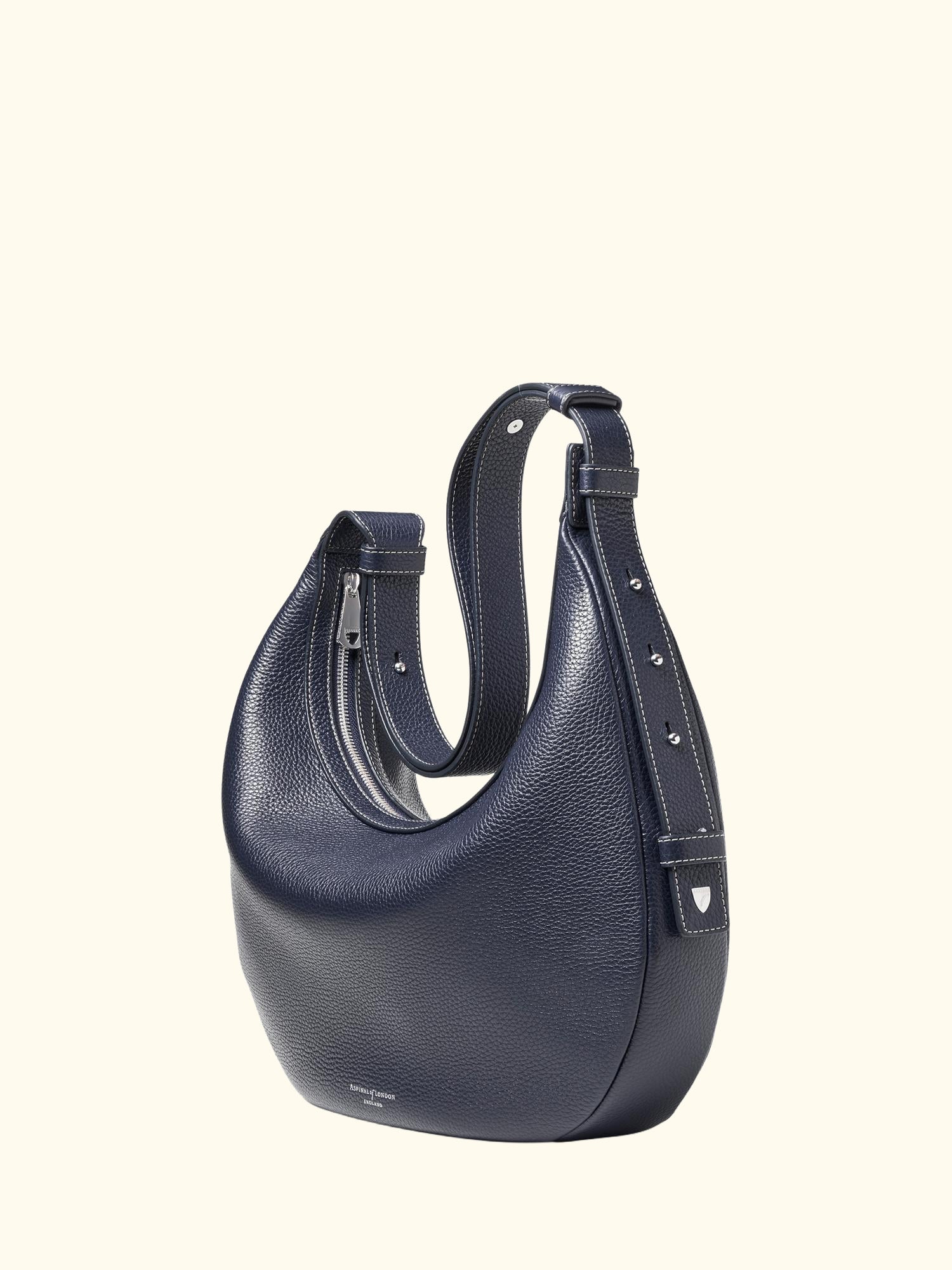Hudson Leather Slouchy Crescent Bag