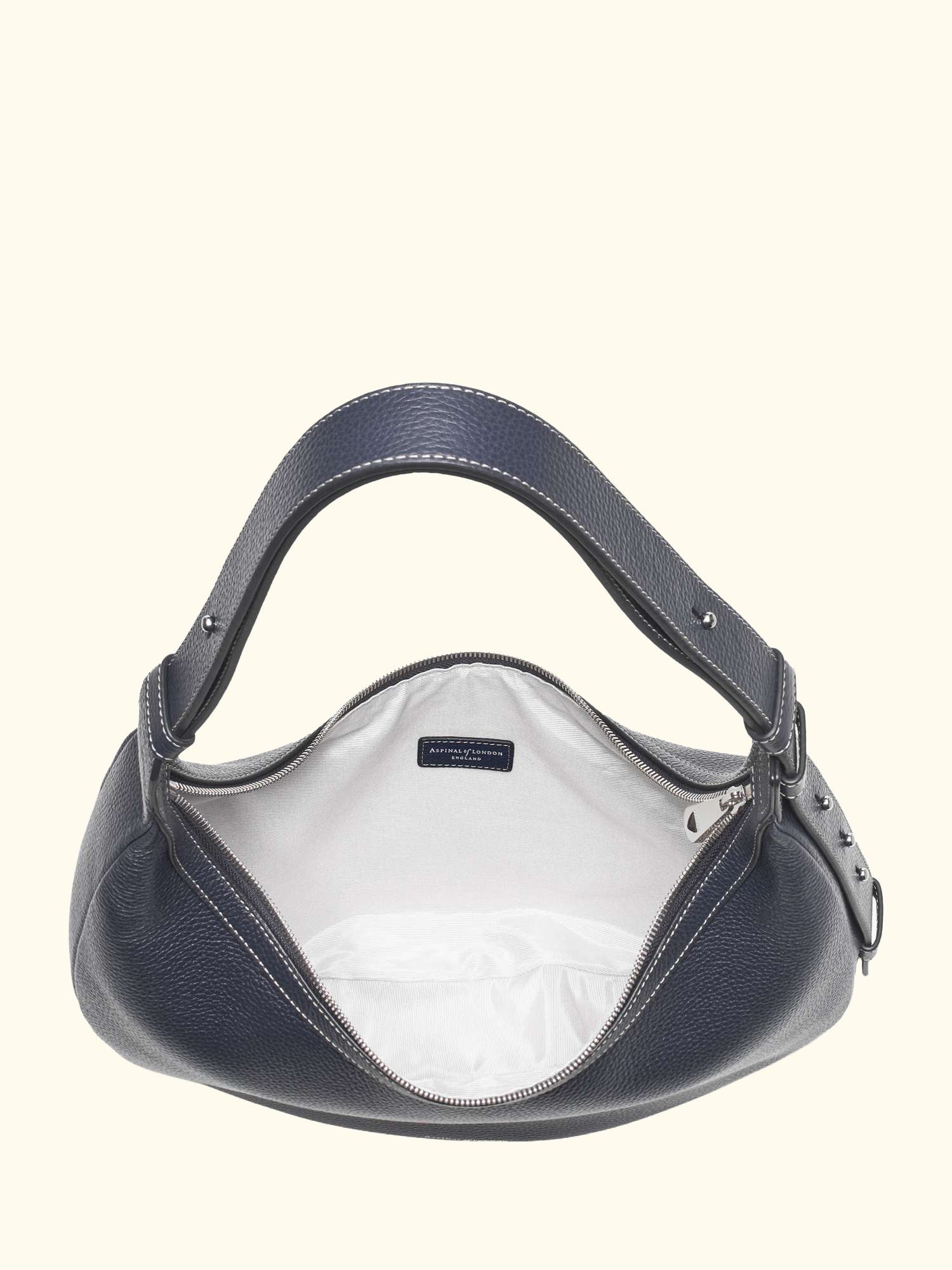 Hudson Leather Slouchy Crescent Bag