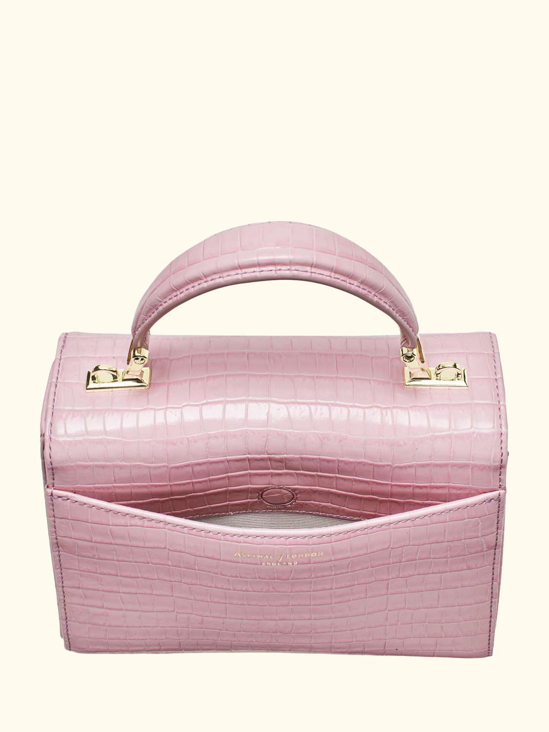 Midi Mayfair Croc Effect Leather Cross Body Bag