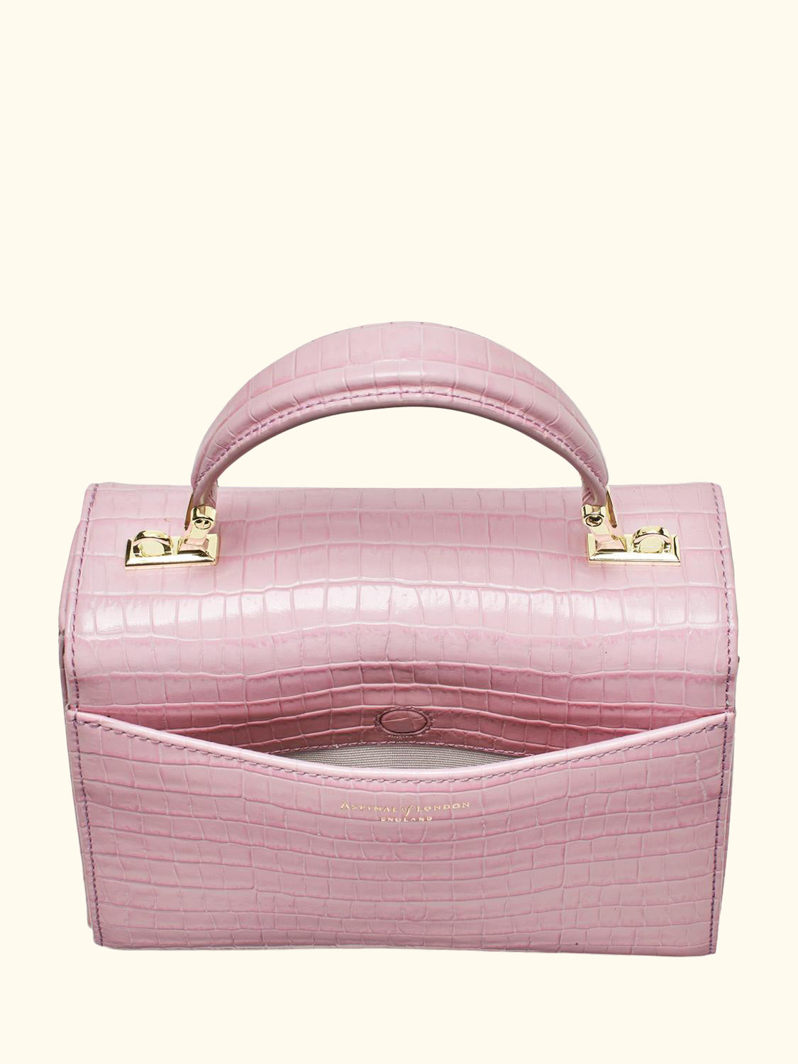 Midi Mayfair Croc Effect Leather Cross Body Bag