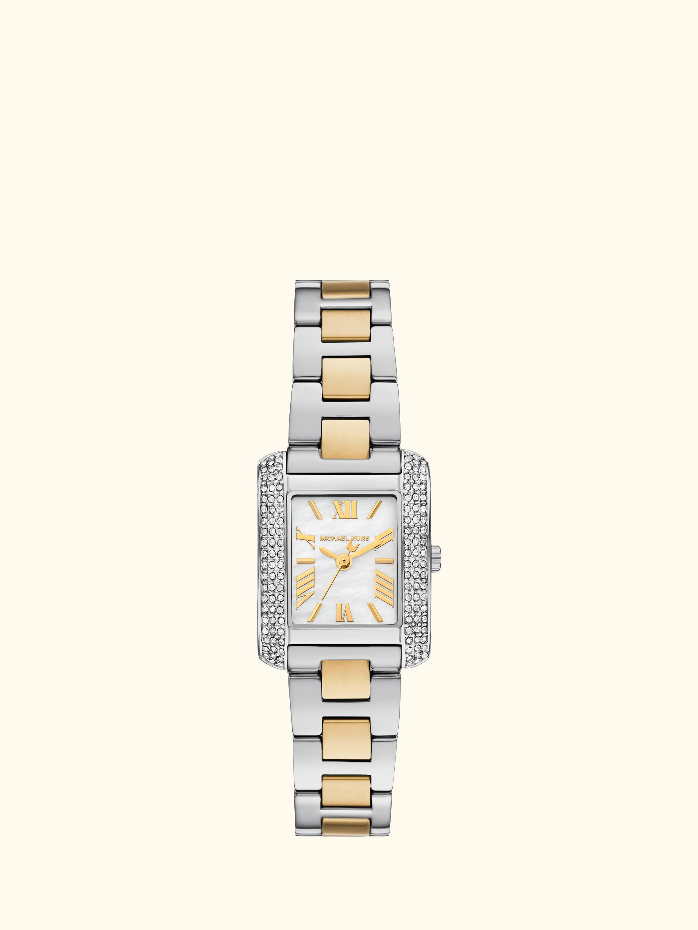MK4882 Women's Mother of Pearl Crystal Bracelet Strap Watch