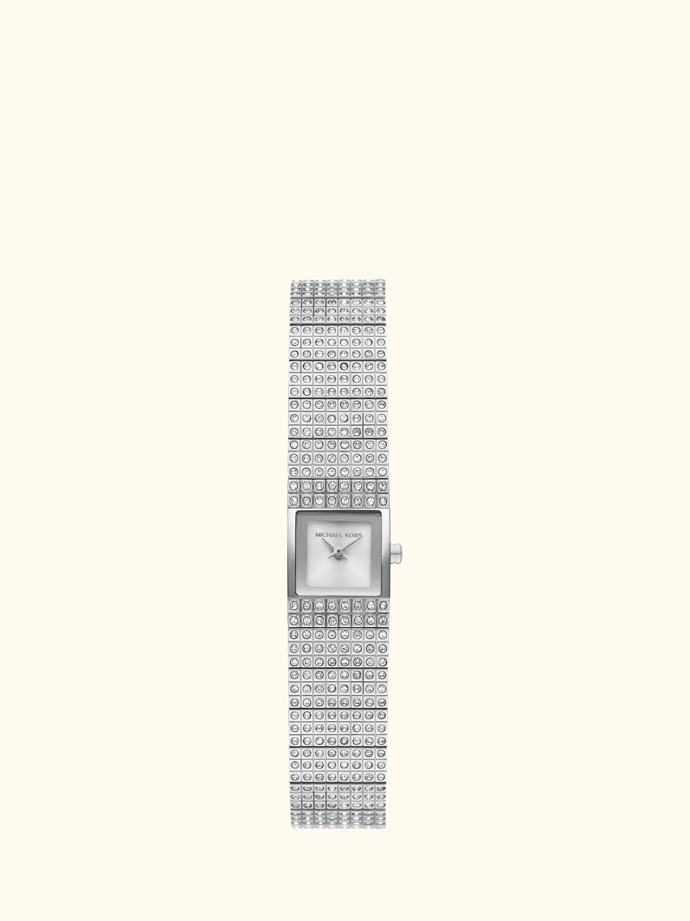 MK4886 Women's Darrington Crystal Bracelet Strap Watch, Silver