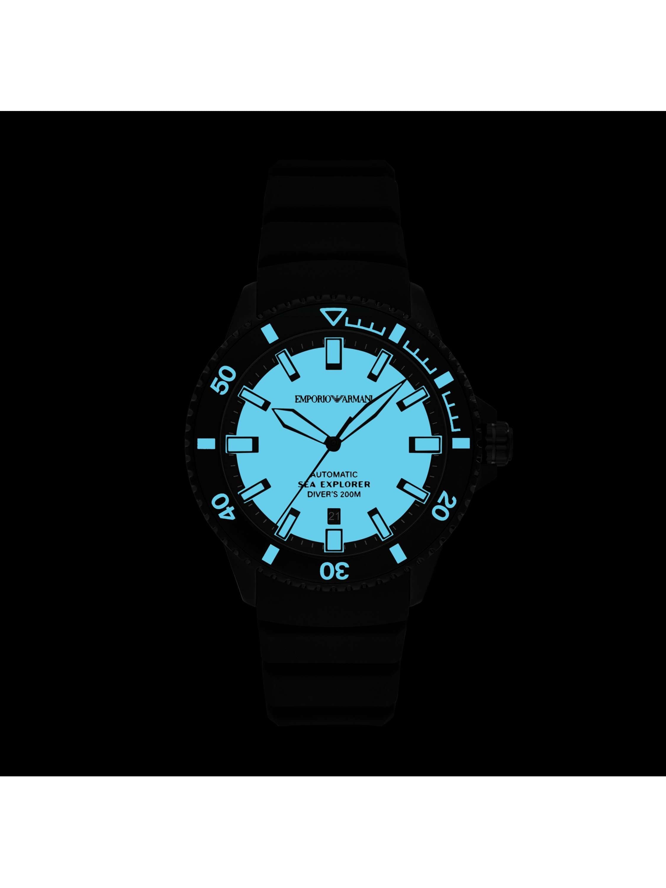 AR60085 Men's Sea Explorer Automatic Silicone Strap Watch