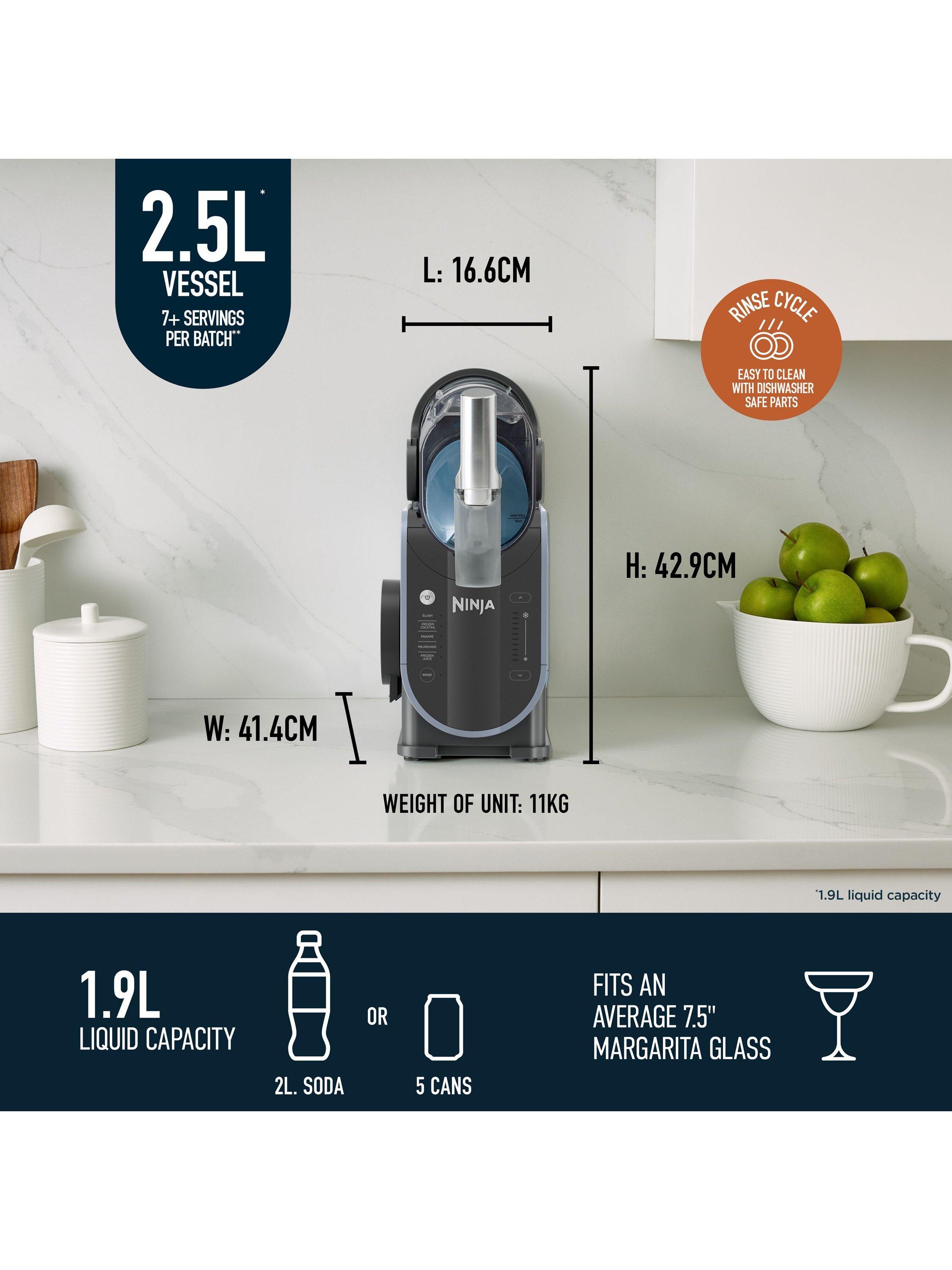 Slushi FS301UK Frozen Drink Maker, Arctic Blue Grey
