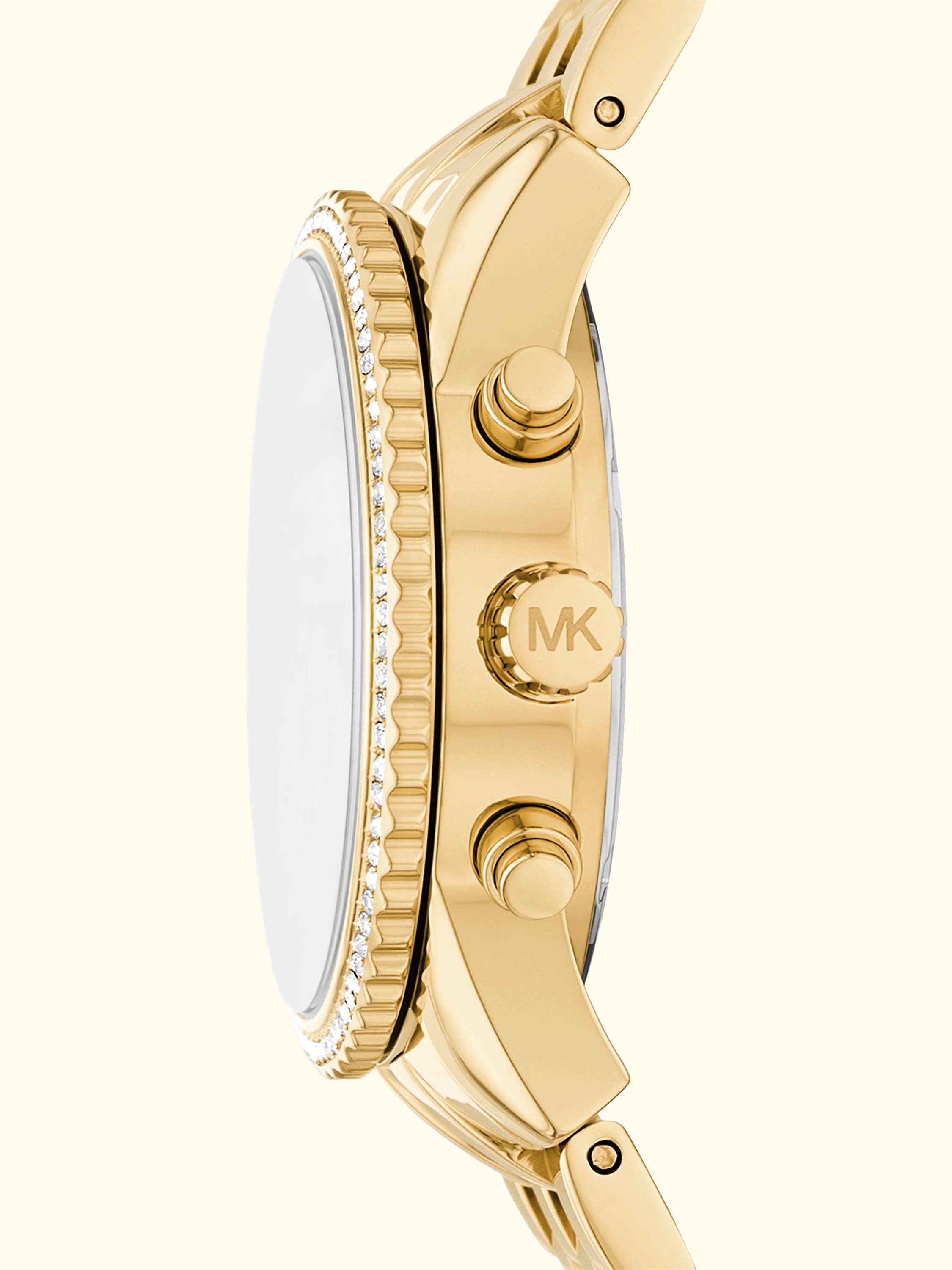 MK7530 Women's Mini Bryant Chronograph Bracelet Strap Watch, Gold