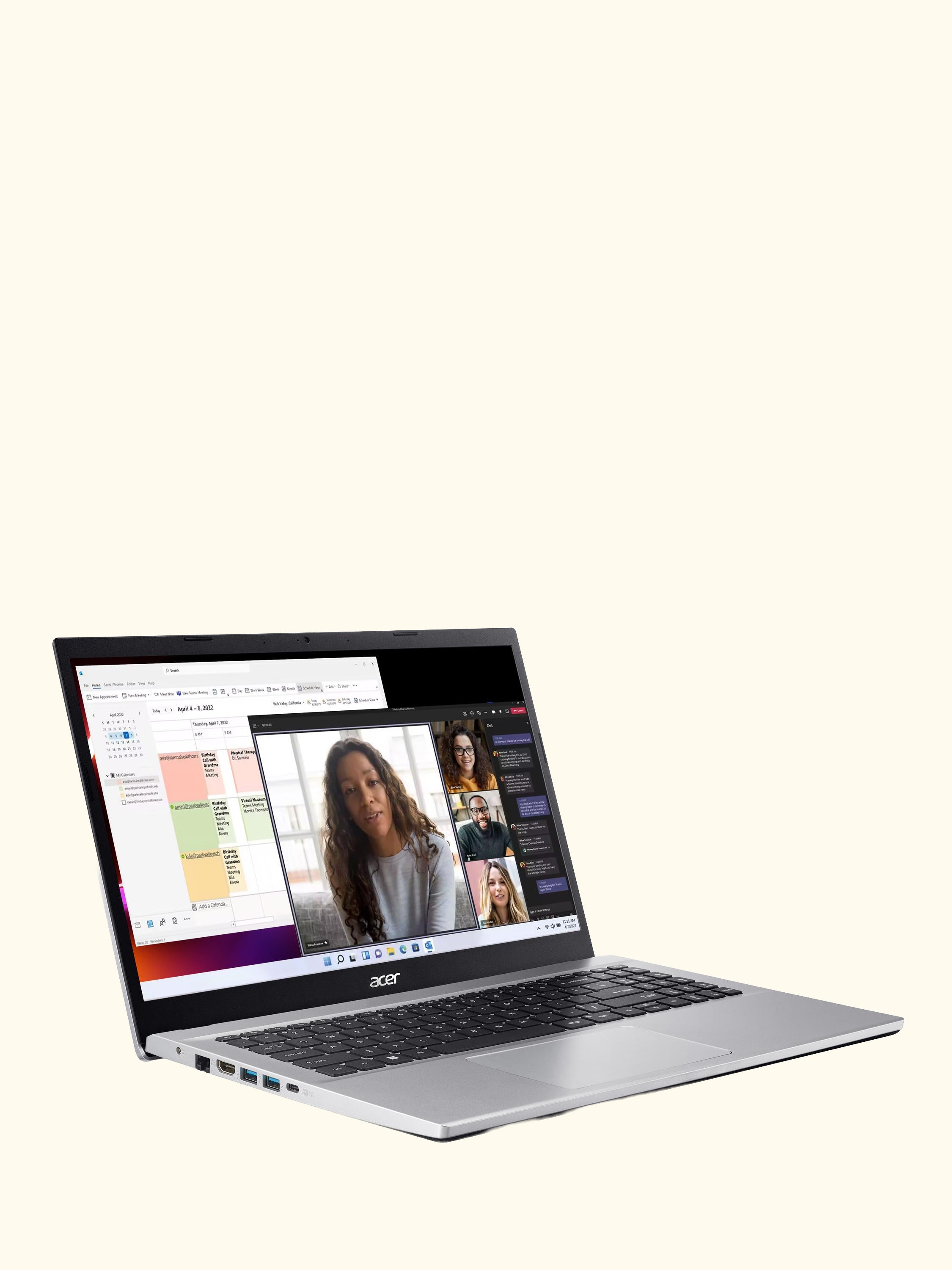 Aspire 3 Laptop, AMD Ryzen 5 Processor, 8GB RAM, 512GB SSD, 15.6" Full HD, Silver