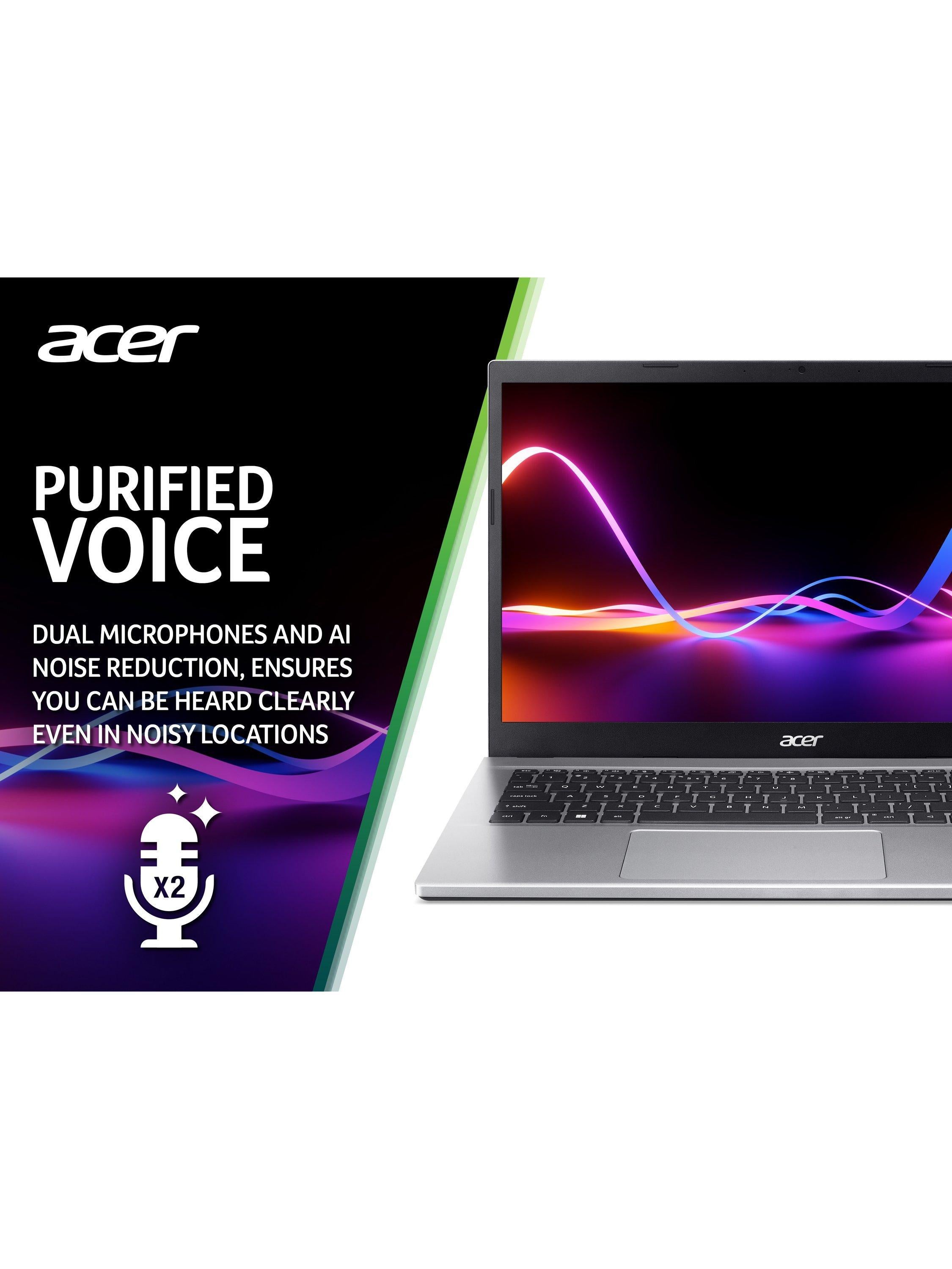 Aspire 3 Laptop, AMD Ryzen 5 Processor, 8GB RAM, 512GB SSD, 15.6" Full HD, Silver