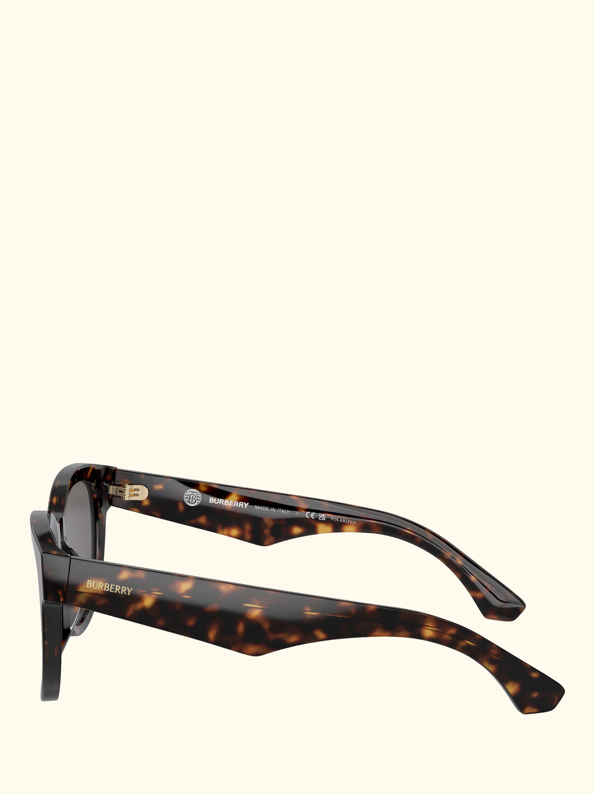 BE4432 Women's Oversized Polarised Oval Sunglasses, Havana/Grey