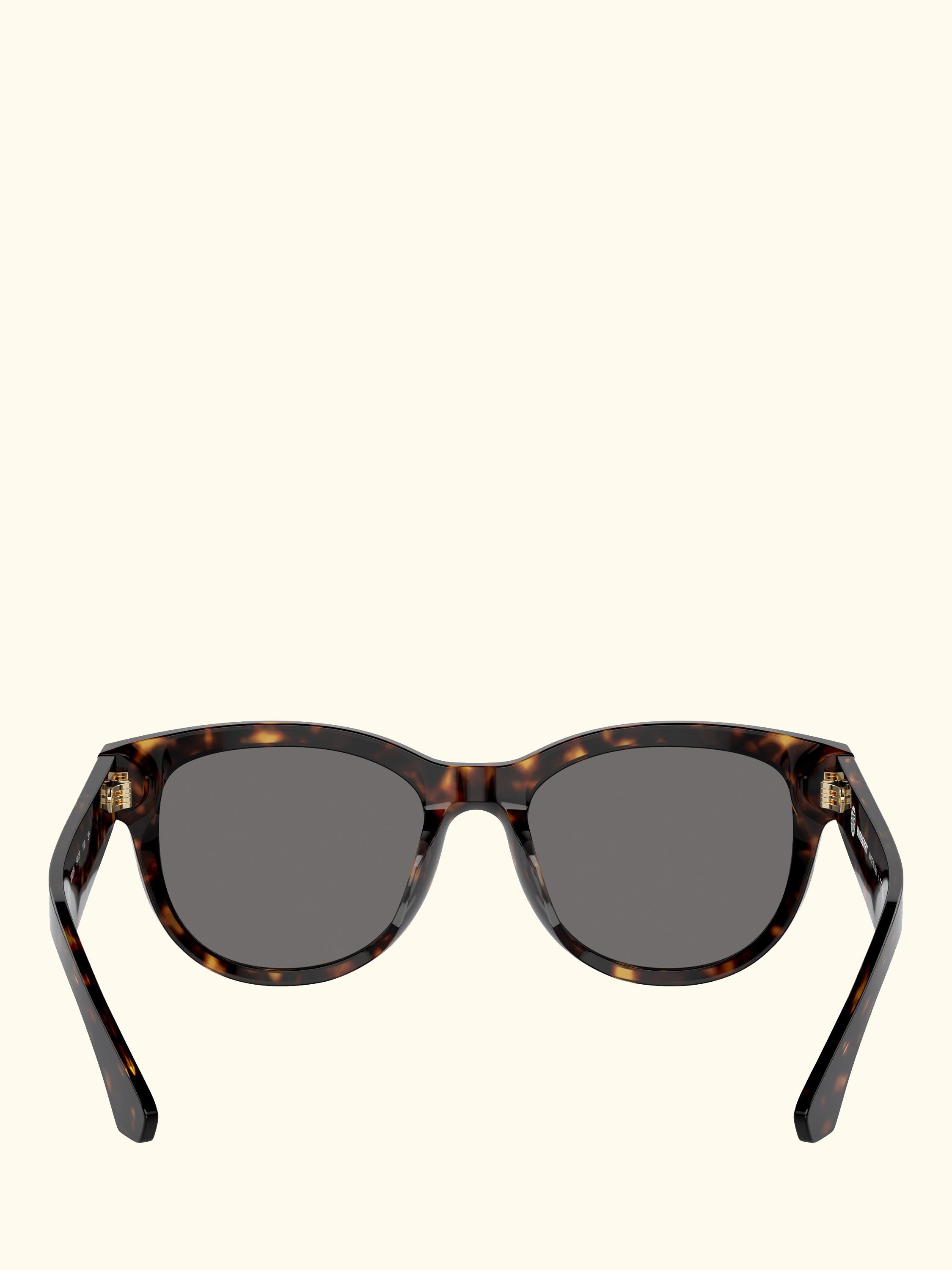 BE4432 Women's Oversized Polarised Oval Sunglasses, Havana/Grey