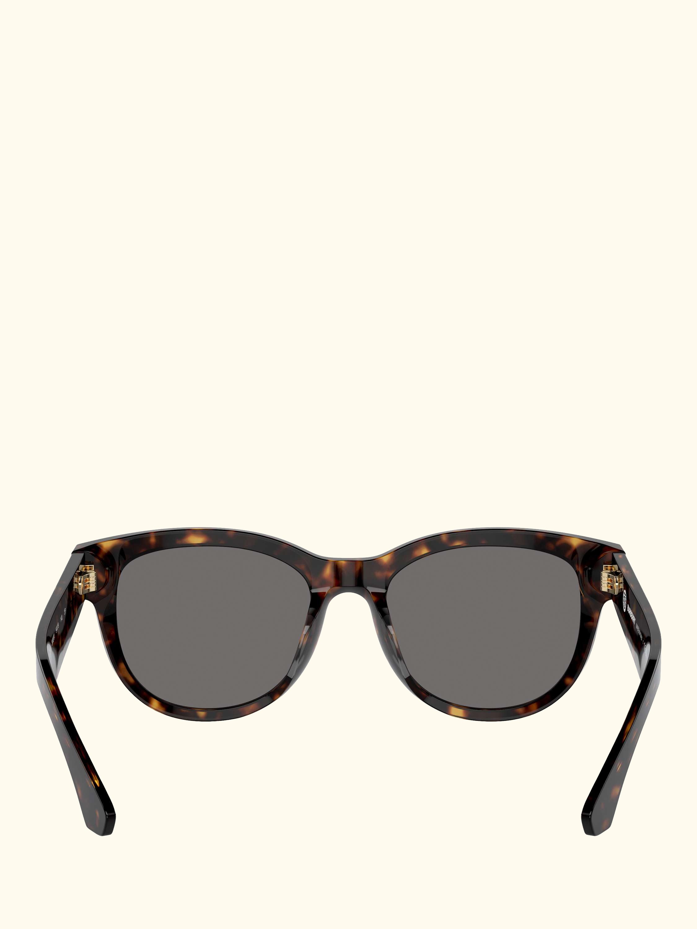 BE4432 Women's Oversized Polarised Oval Sunglasses, Havana/Grey
