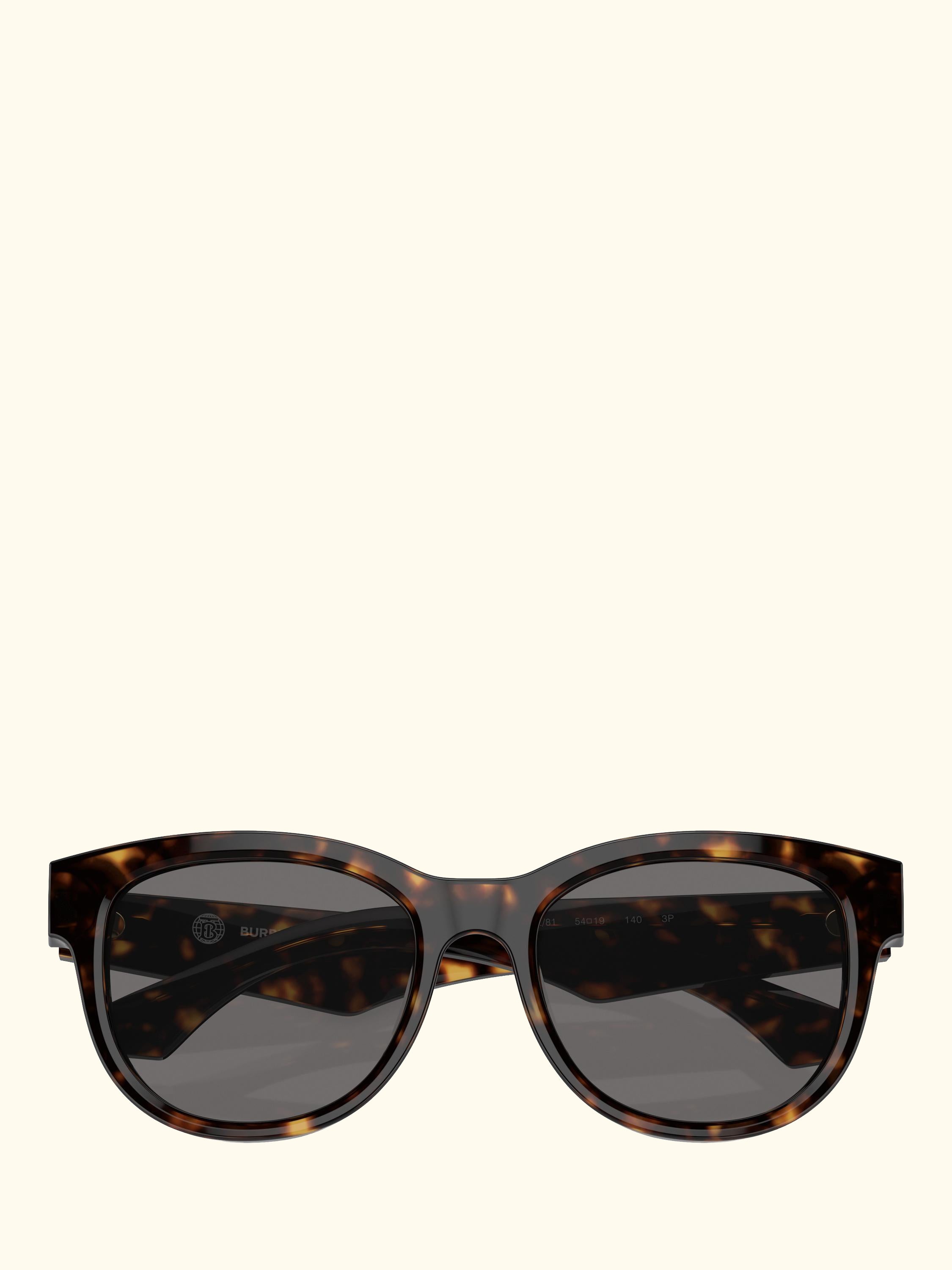 BE4432 Women's Oversized Polarised Oval Sunglasses, Havana/Grey