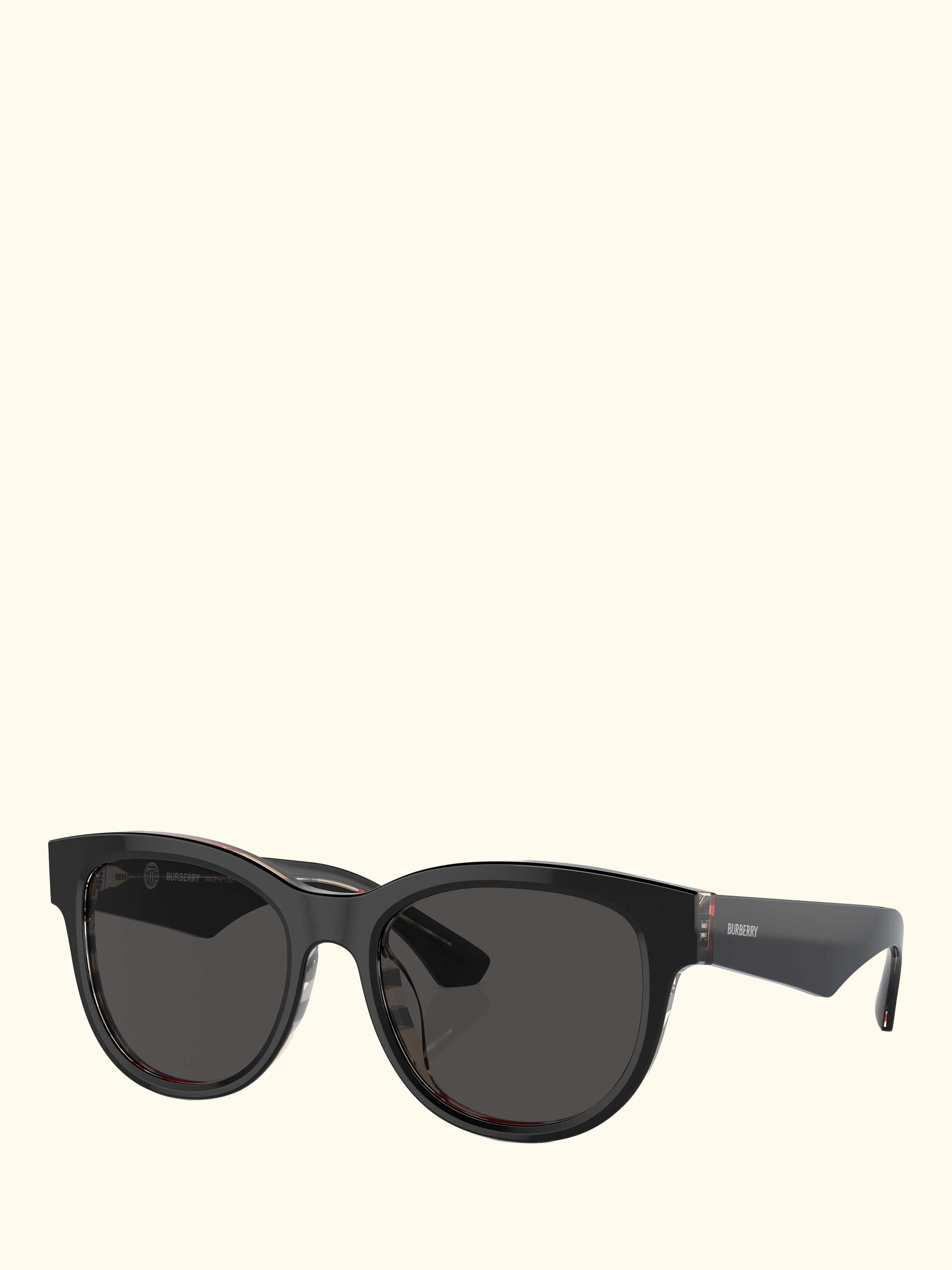 BE4432 Women's Oval Sunglasses, Black