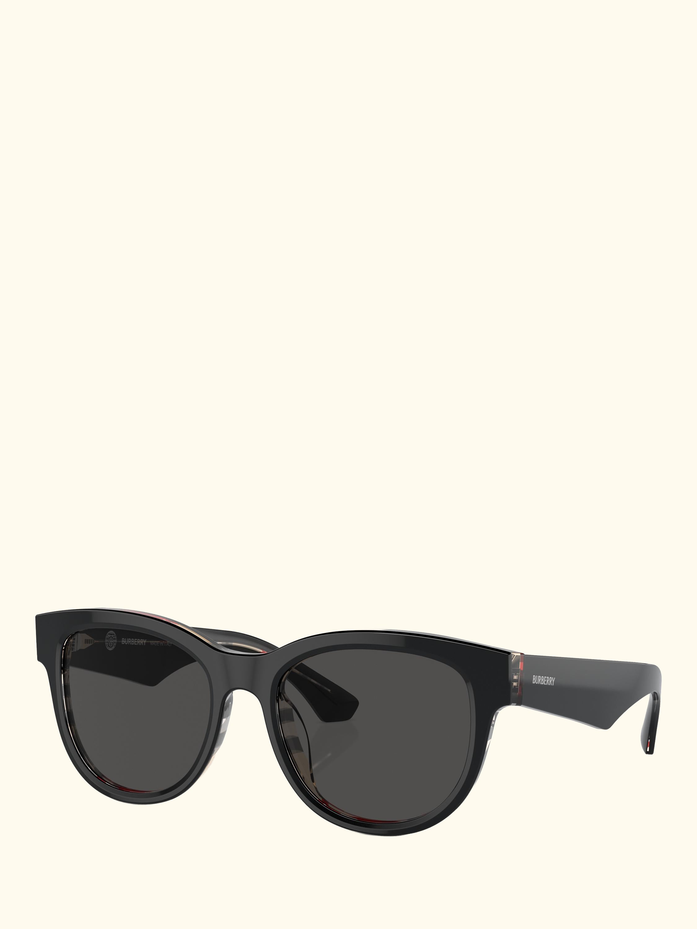 BE4432 Women's Oval Sunglasses, Black