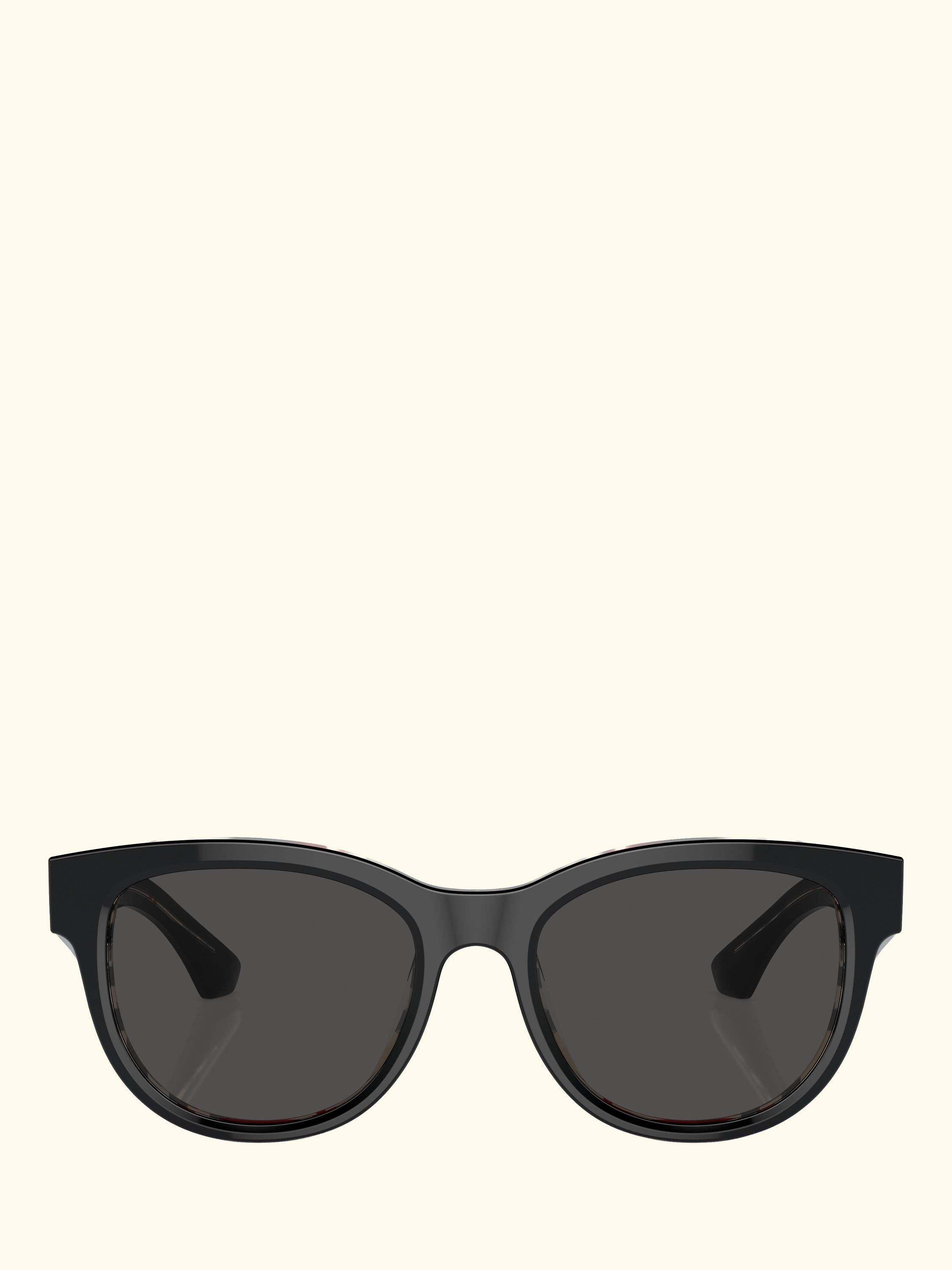 BE4432 Women's Oval Sunglasses, Black