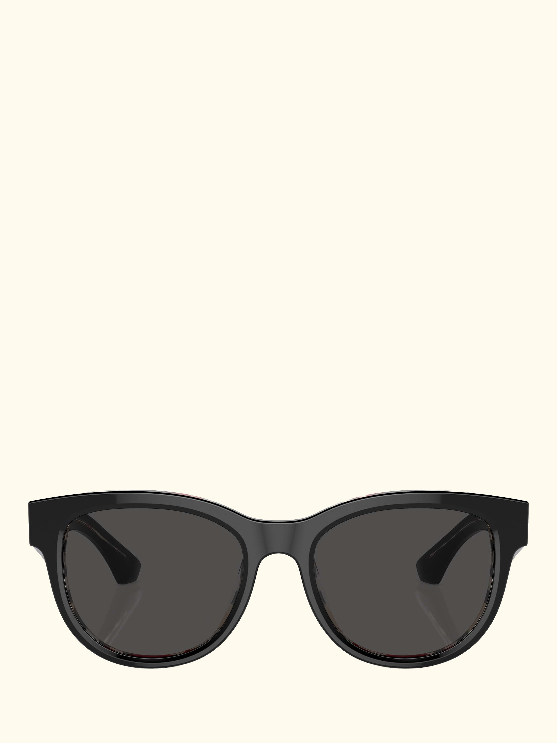 BE4432 Women's Oval Sunglasses, Black