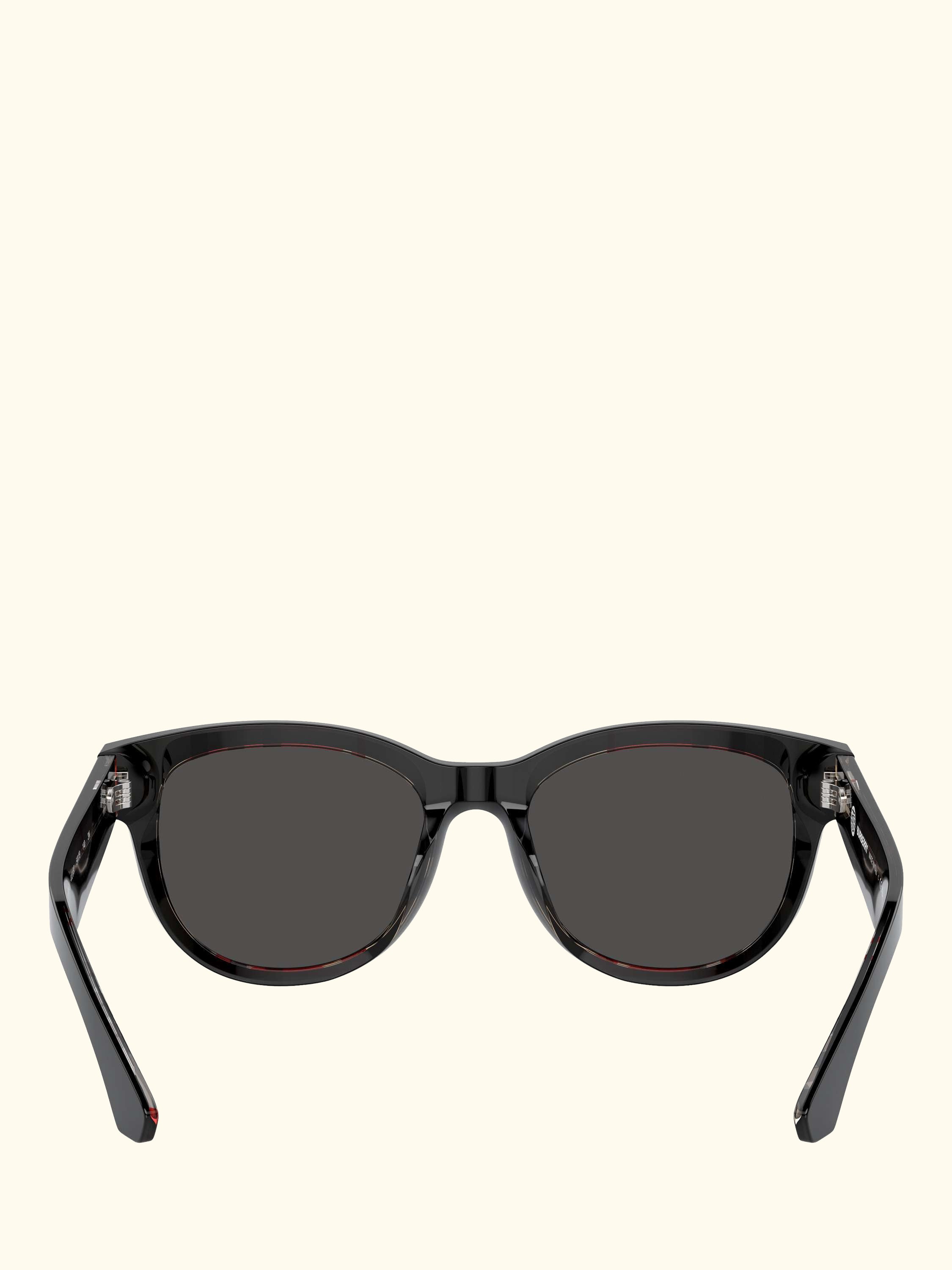 BE4432 Women's Oval Sunglasses, Black