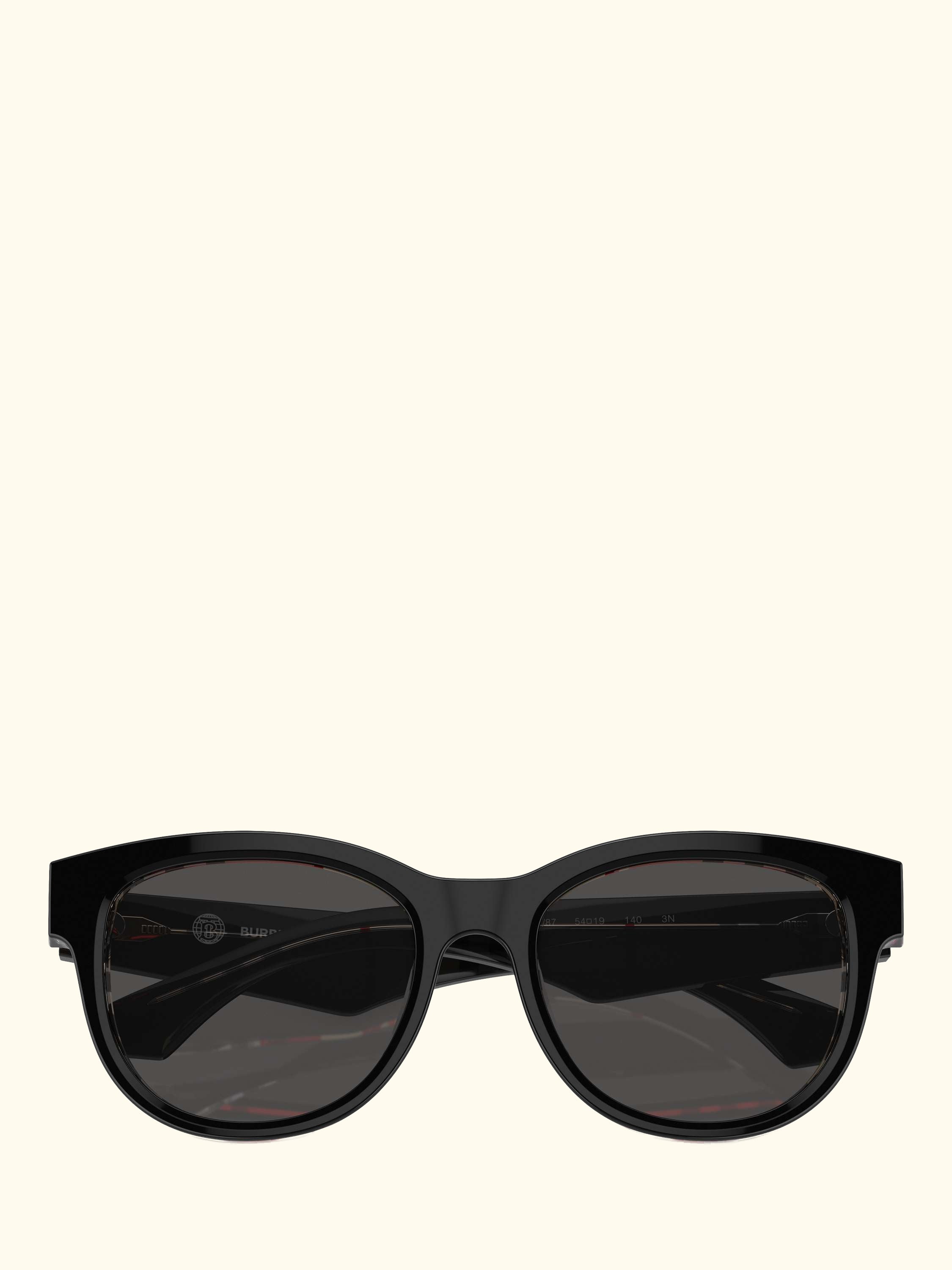 BE4432 Women's Oval Sunglasses, Black