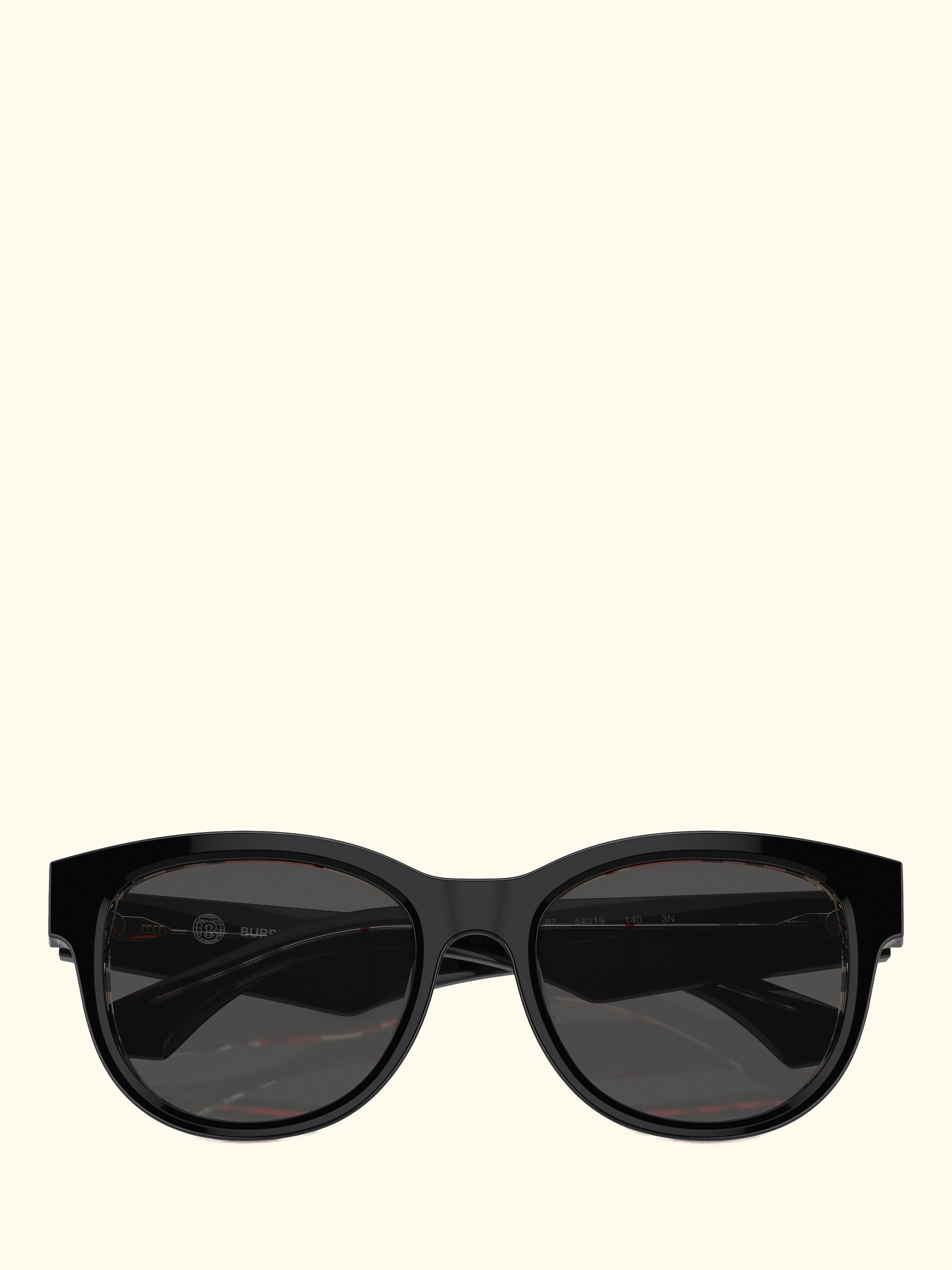 BE4432 Women's Oval Sunglasses, Black