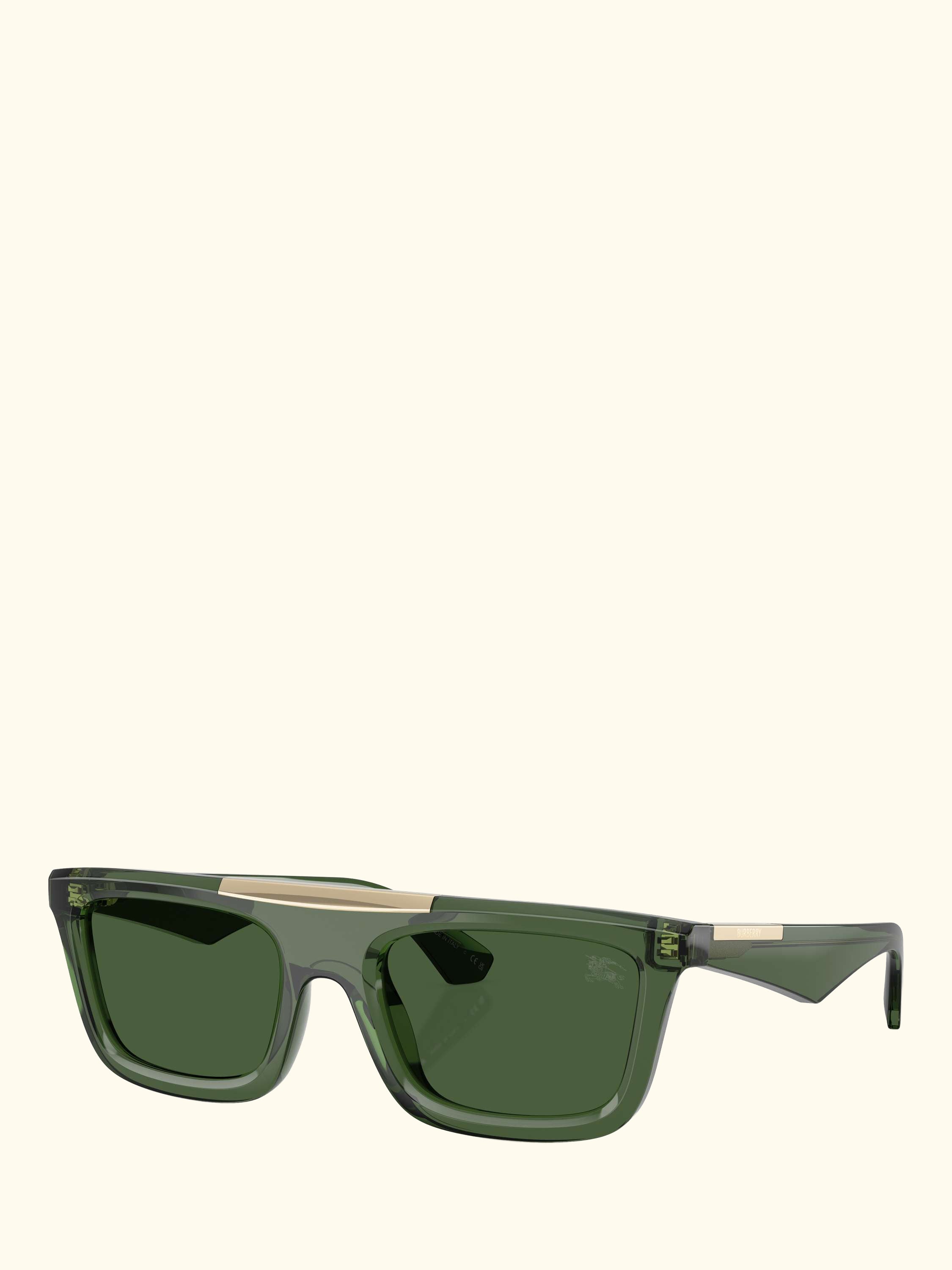 BE4451U Men's Rectangular Sunglasses, Green
