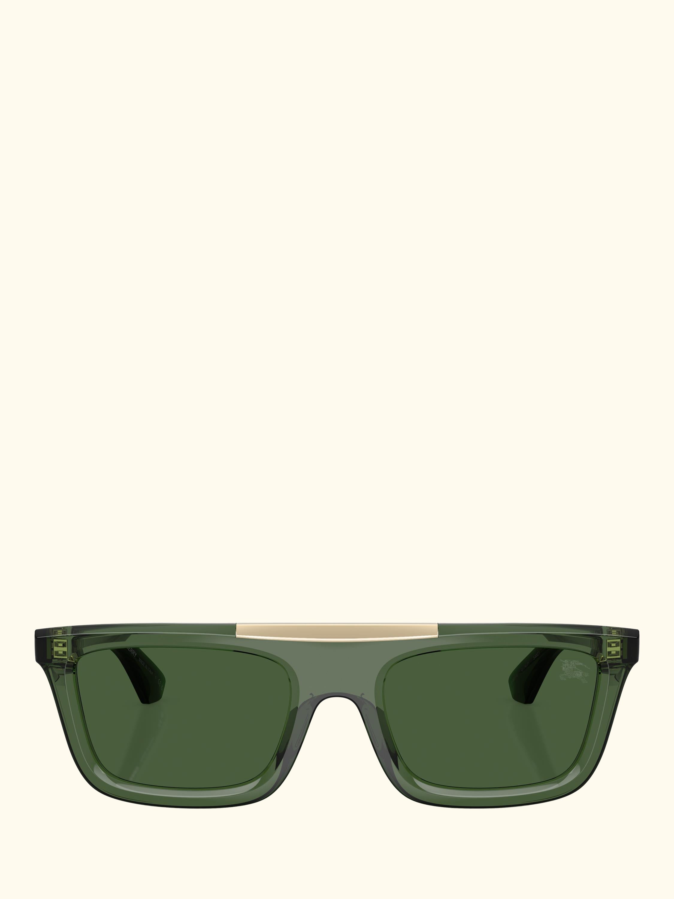 BE4451U Men's Rectangular Sunglasses, Green