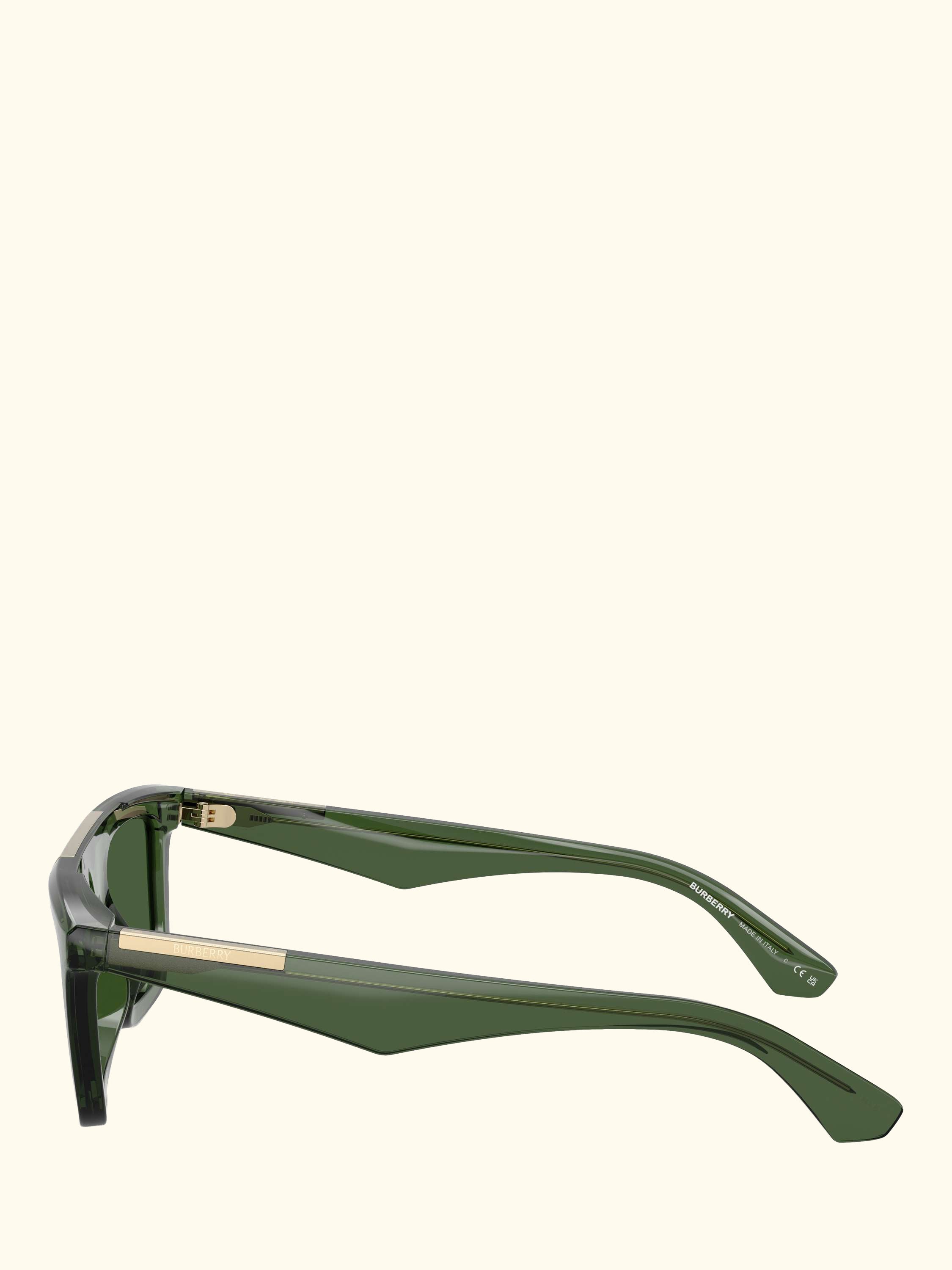 BE4451U Men's Rectangular Sunglasses, Green