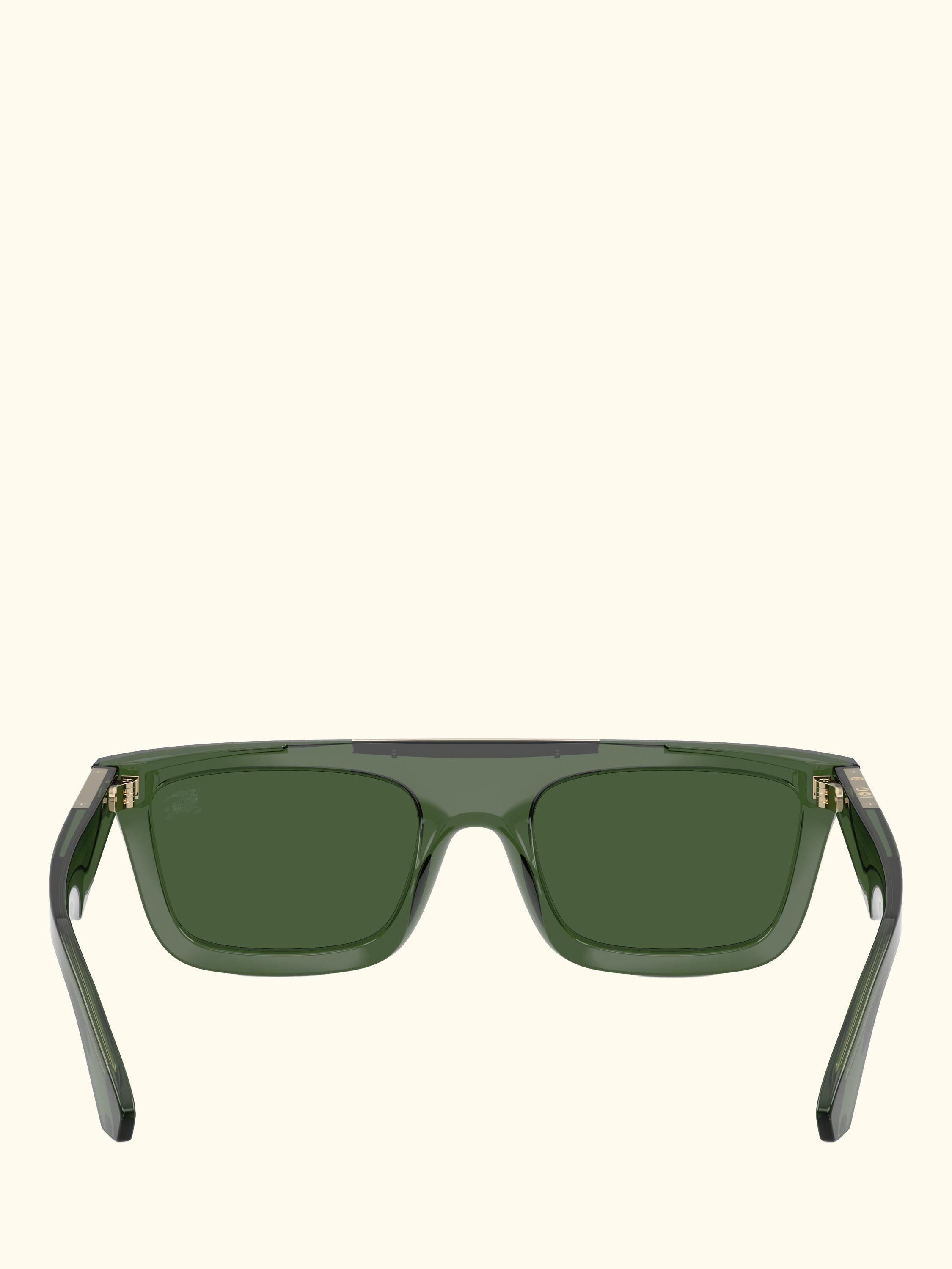 BE4451U Men's Rectangular Sunglasses, Green