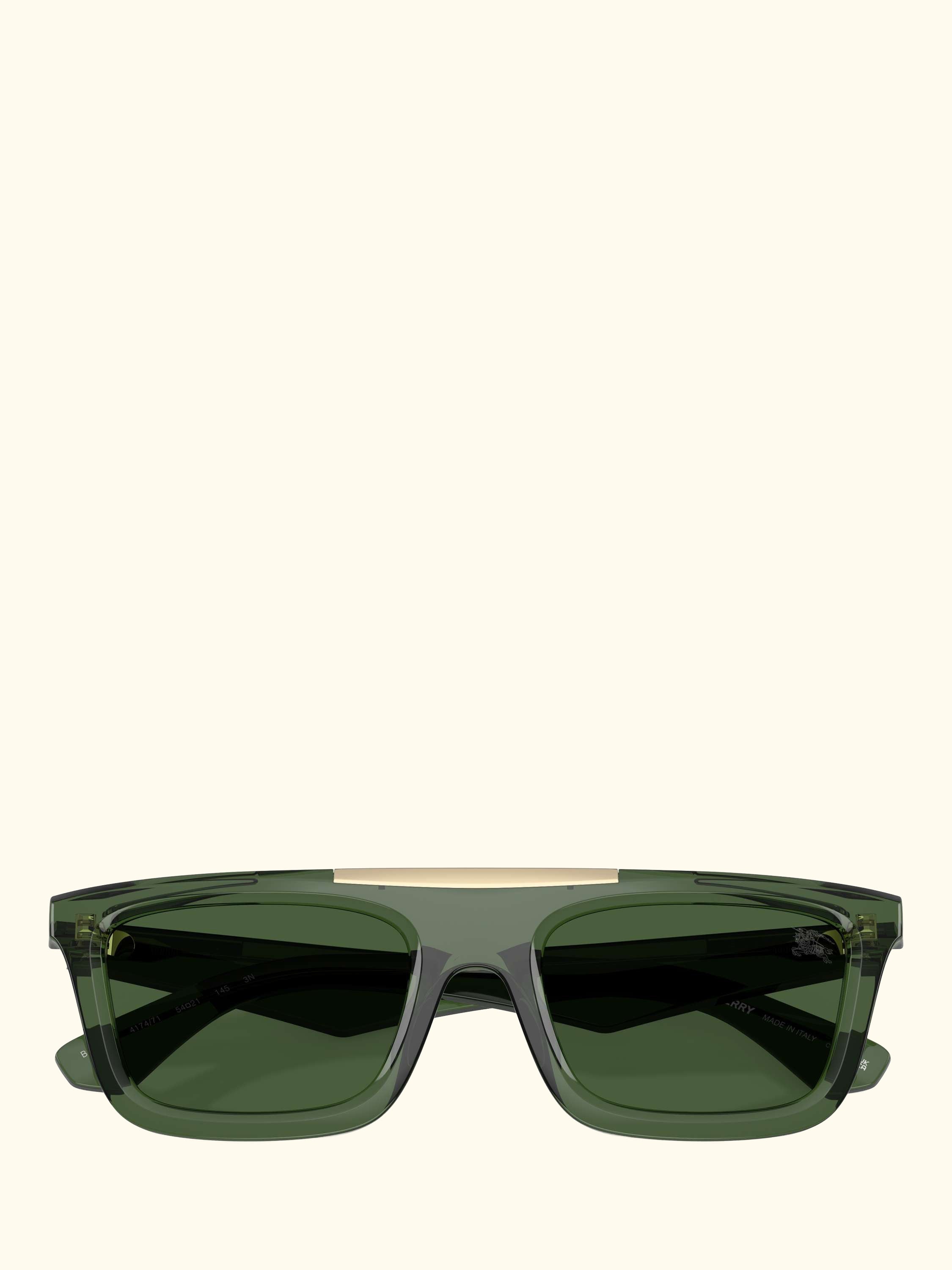 BE4451U Men's Rectangular Sunglasses, Green