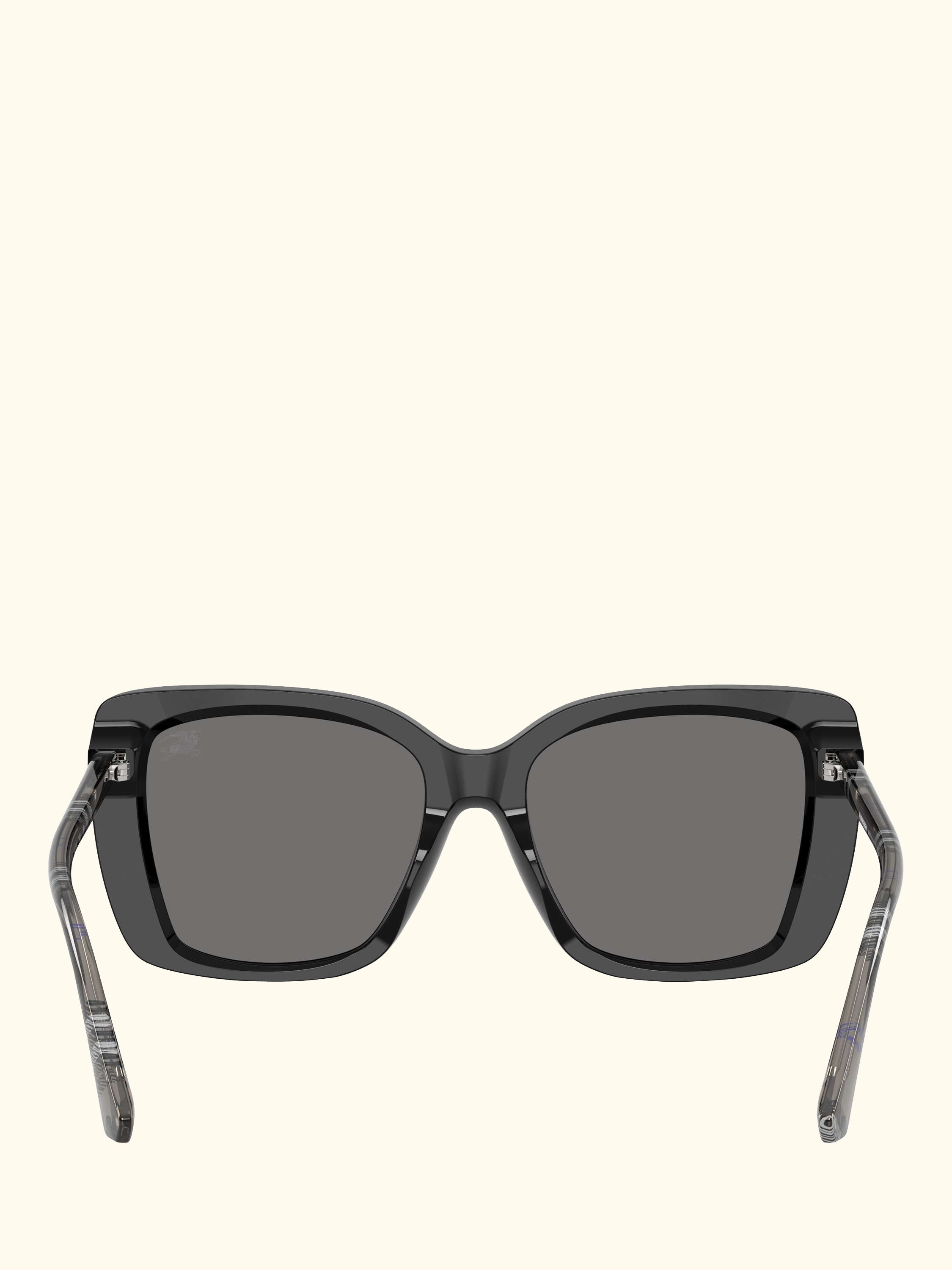 BE4456 Women's Polarised Square Sunglasses, Black/Grey