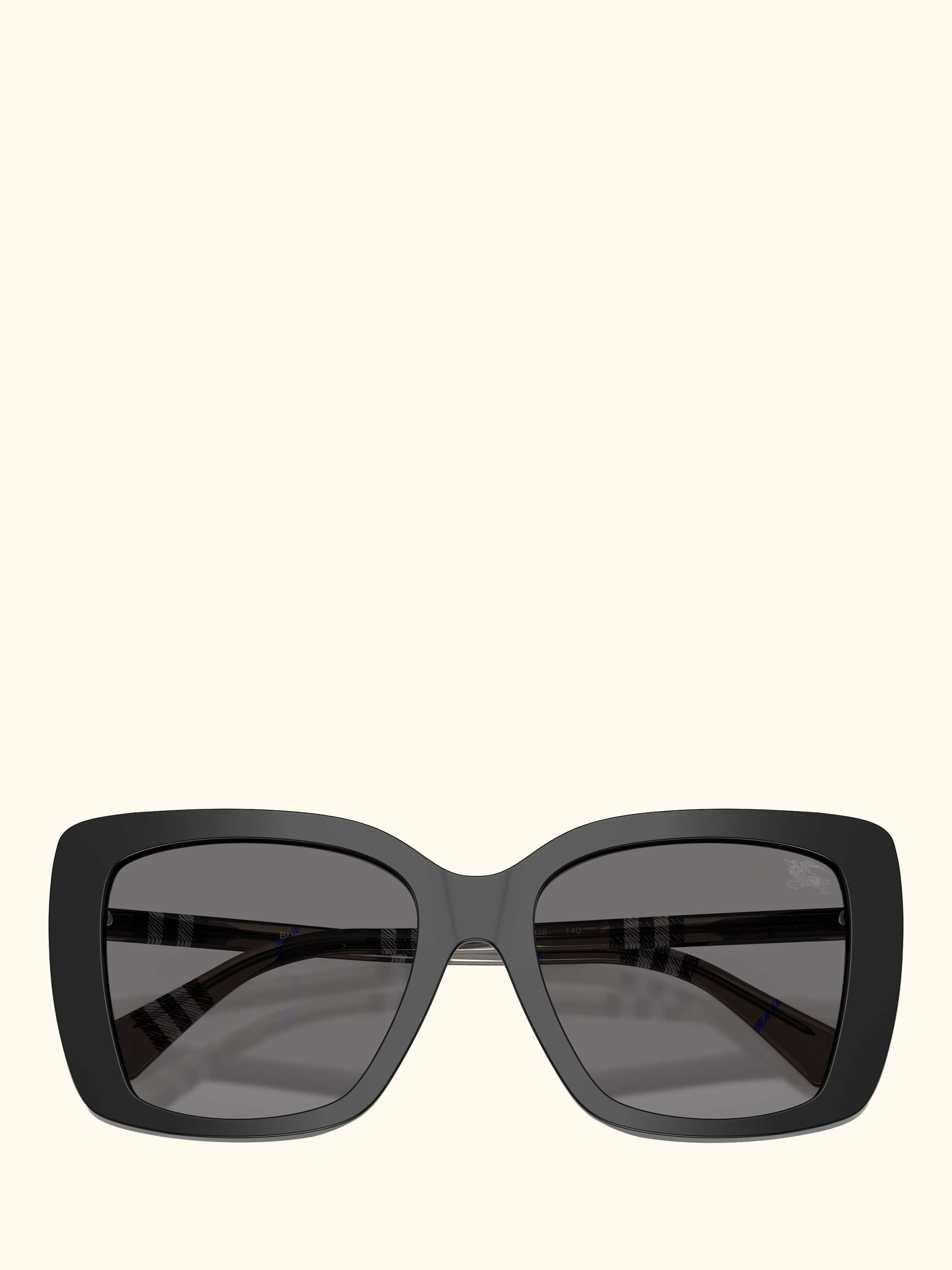 BE4456 Women's Polarised Square Sunglasses, Black/Grey