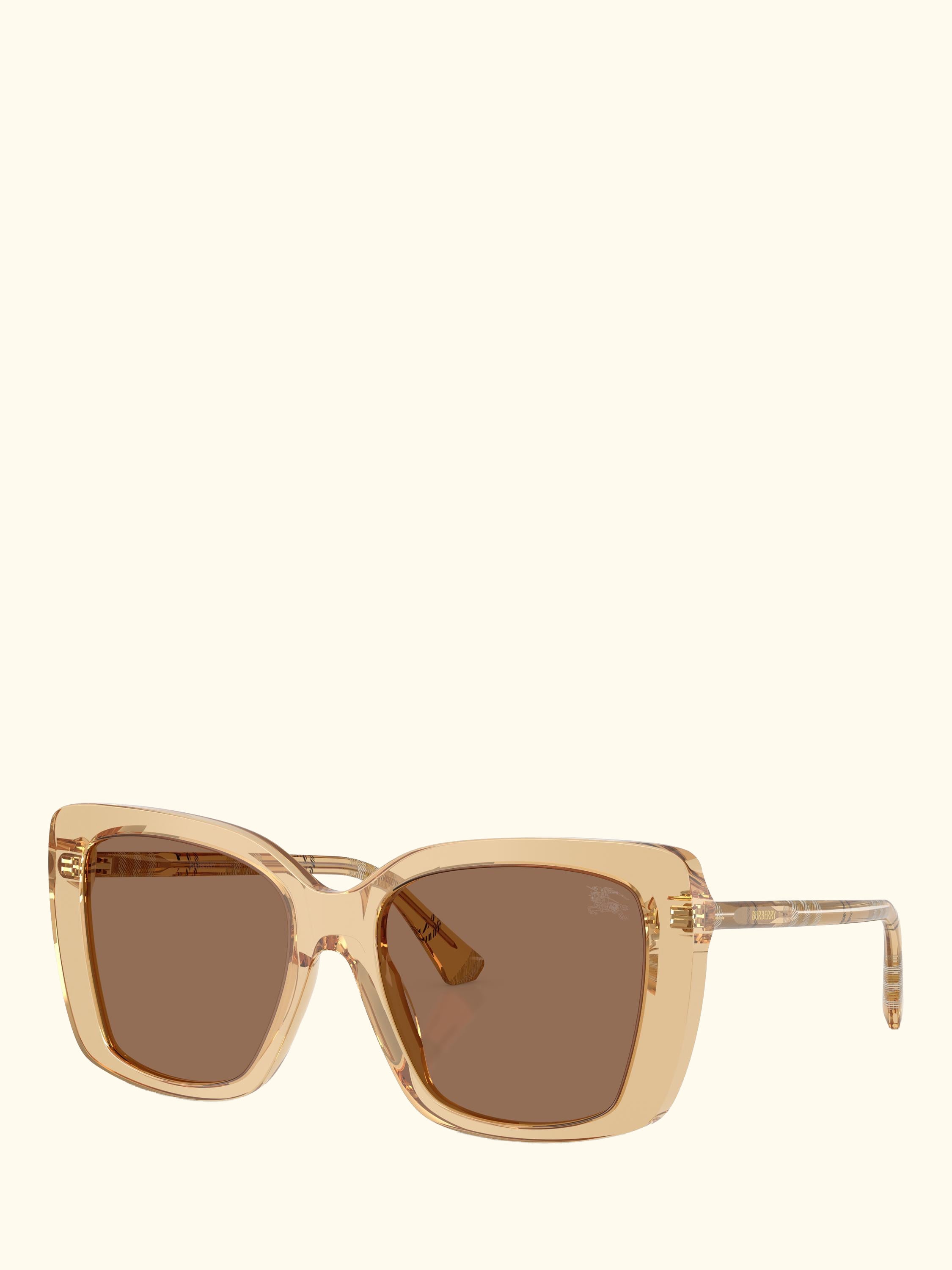 BE44564 Women's Square Sunglasses, Light Brown/Brown