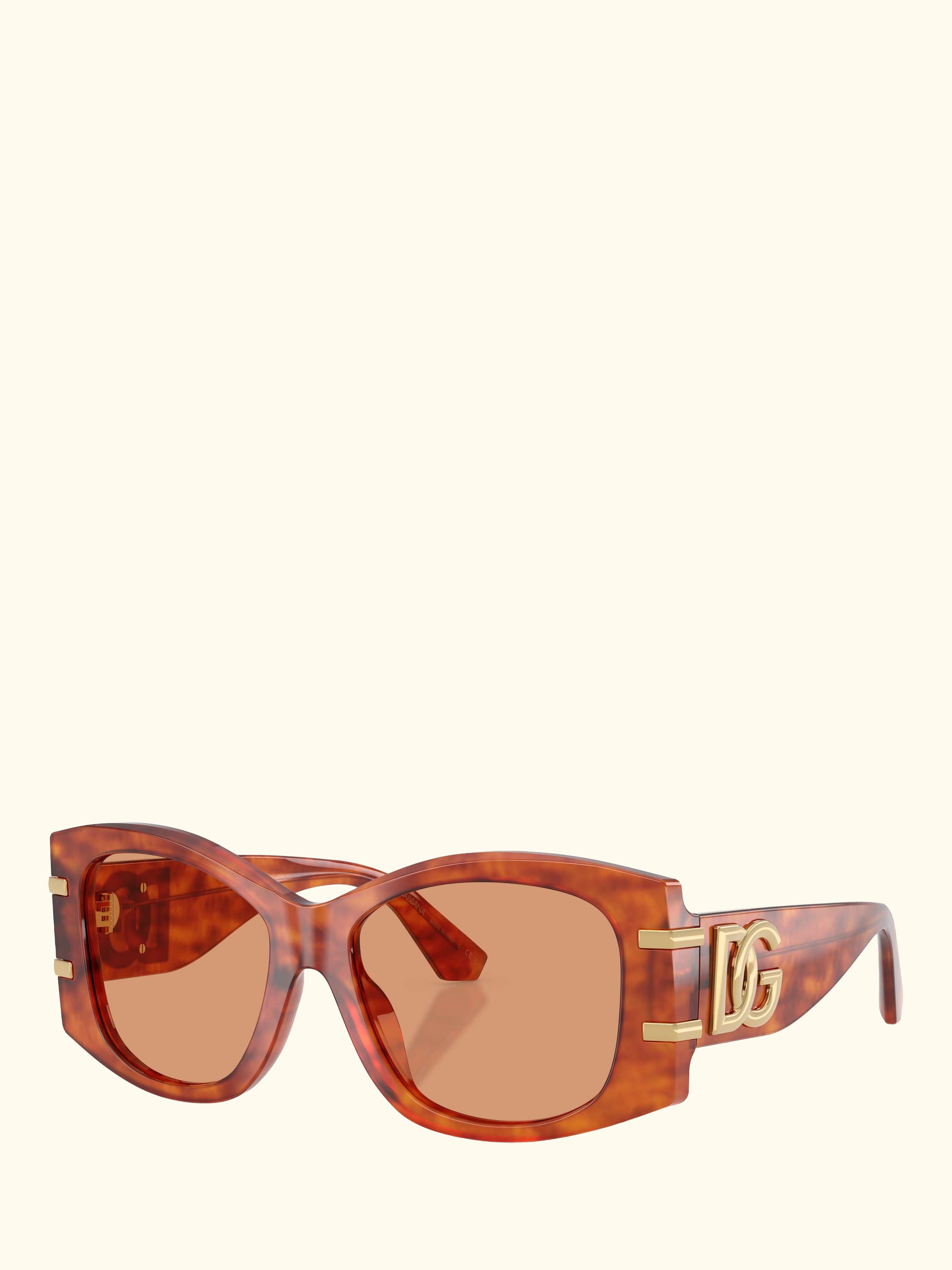 DG4501 Women's Butterfly Sunglasses, Light Brown/Brown