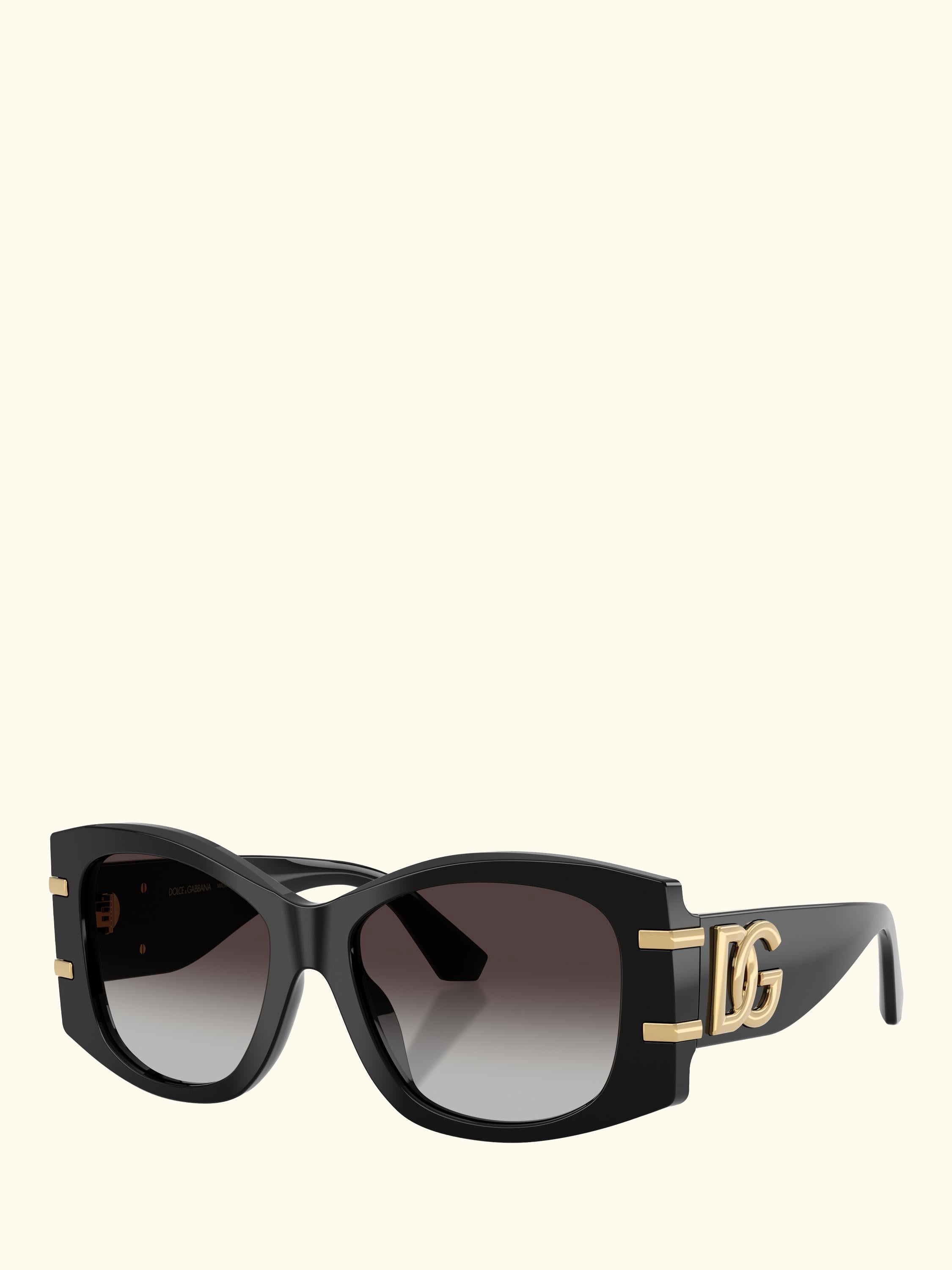 DG4501 Women's Butterfly Sunglasses, Black/Purple Gradient