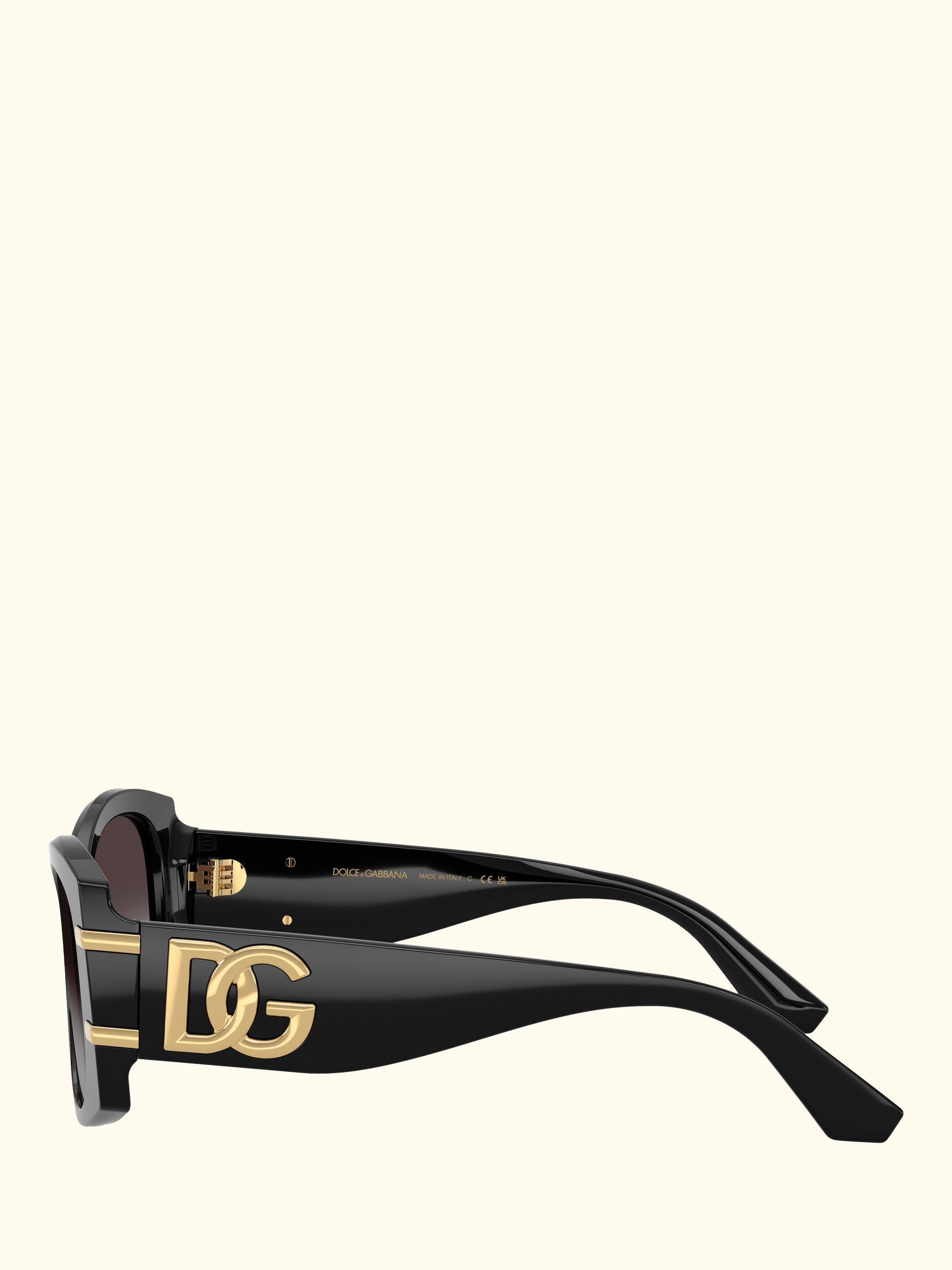 DG4501 Women's Butterfly Sunglasses, Black/Purple Gradient
